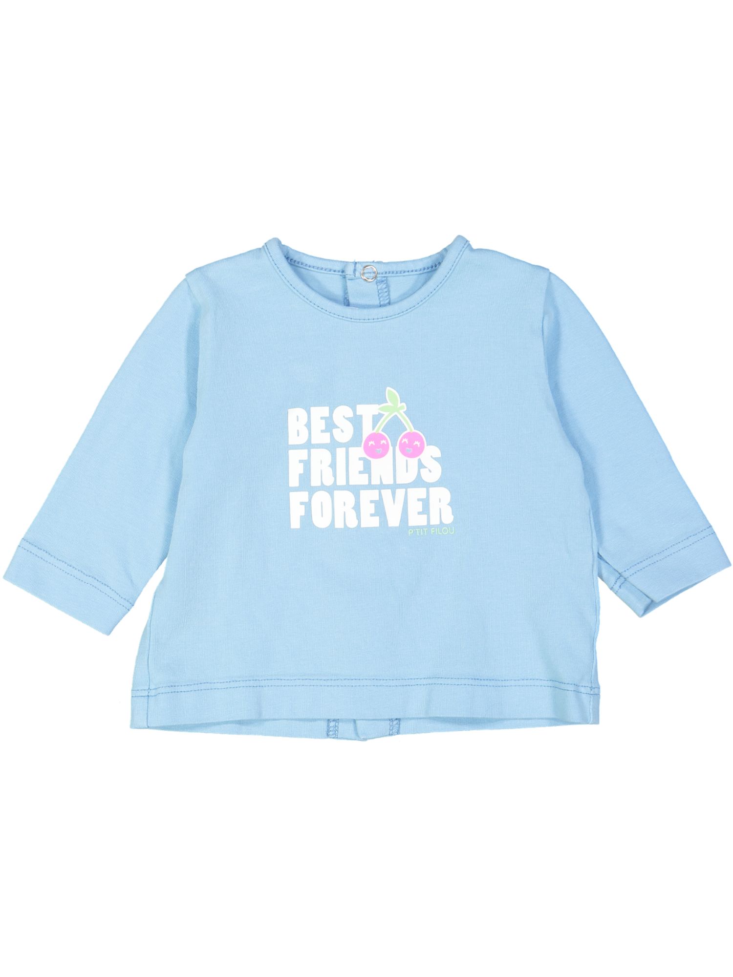 t-shirt blauw best friends 01m .