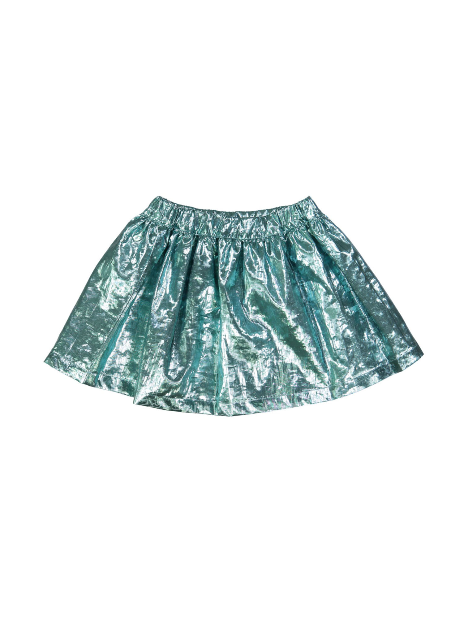 skirt metallic green