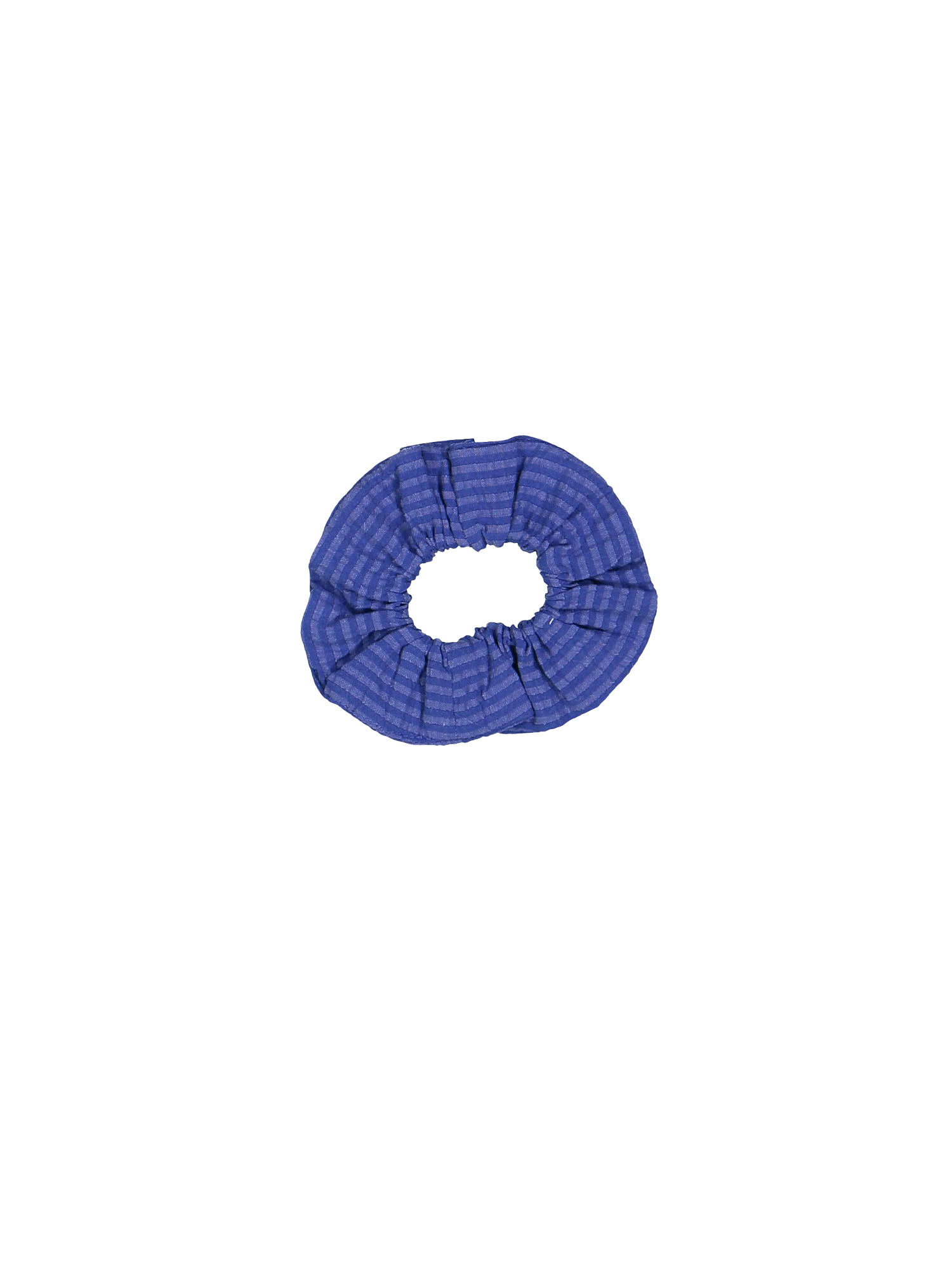 Scrunchie streep blauw