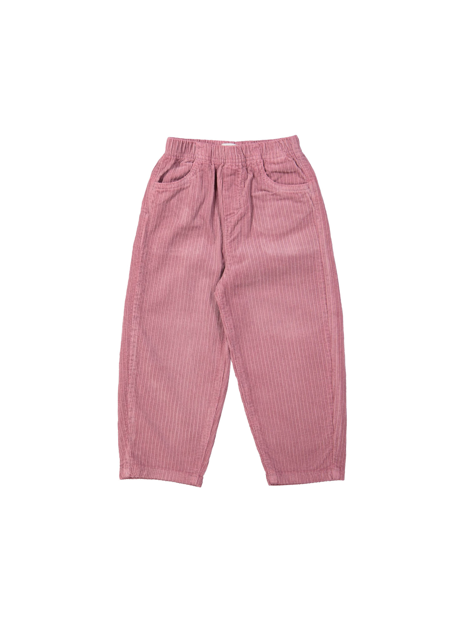 Broek brede rib mauve 12m-18m