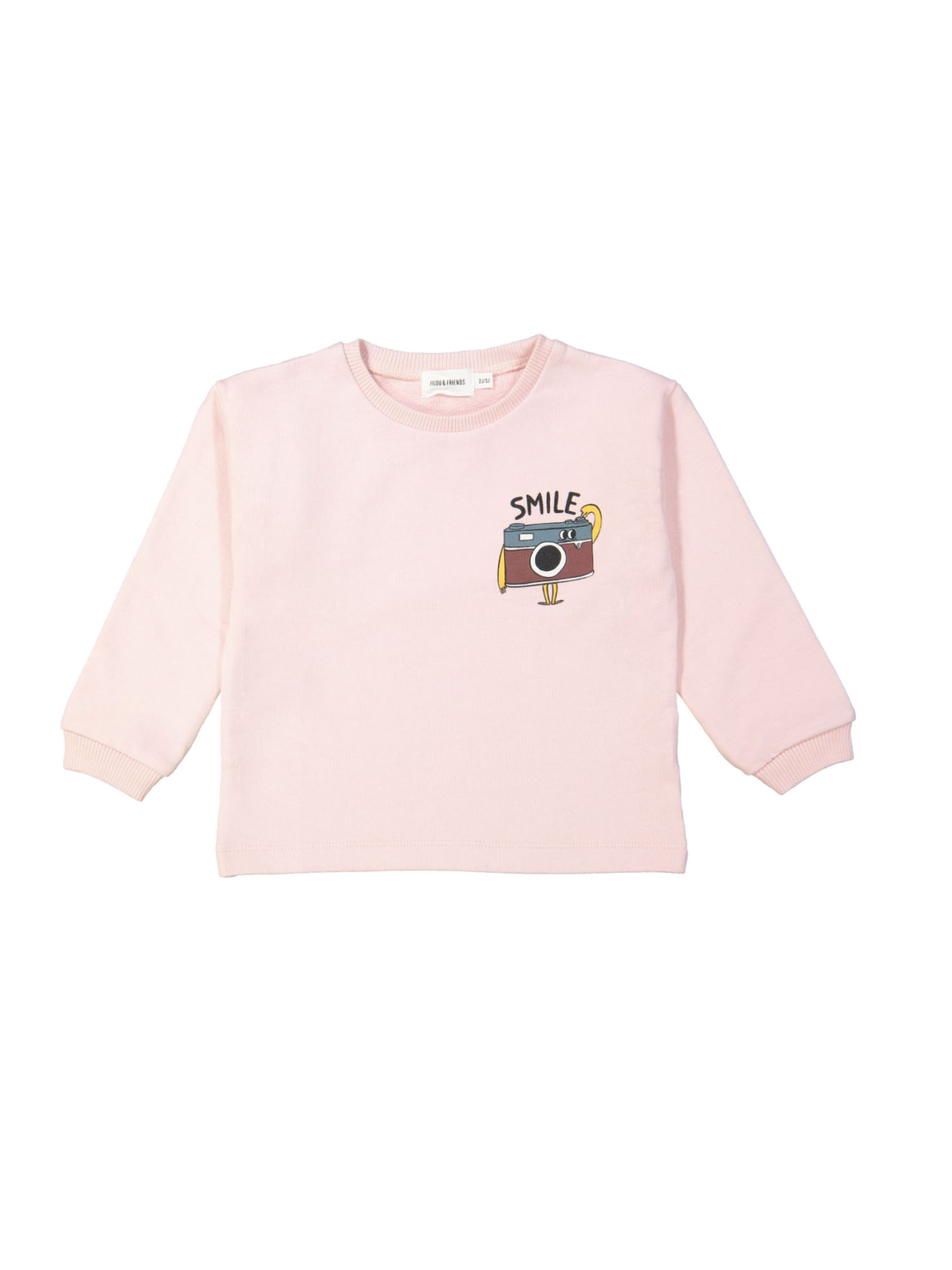Sweater sourire rose clair
