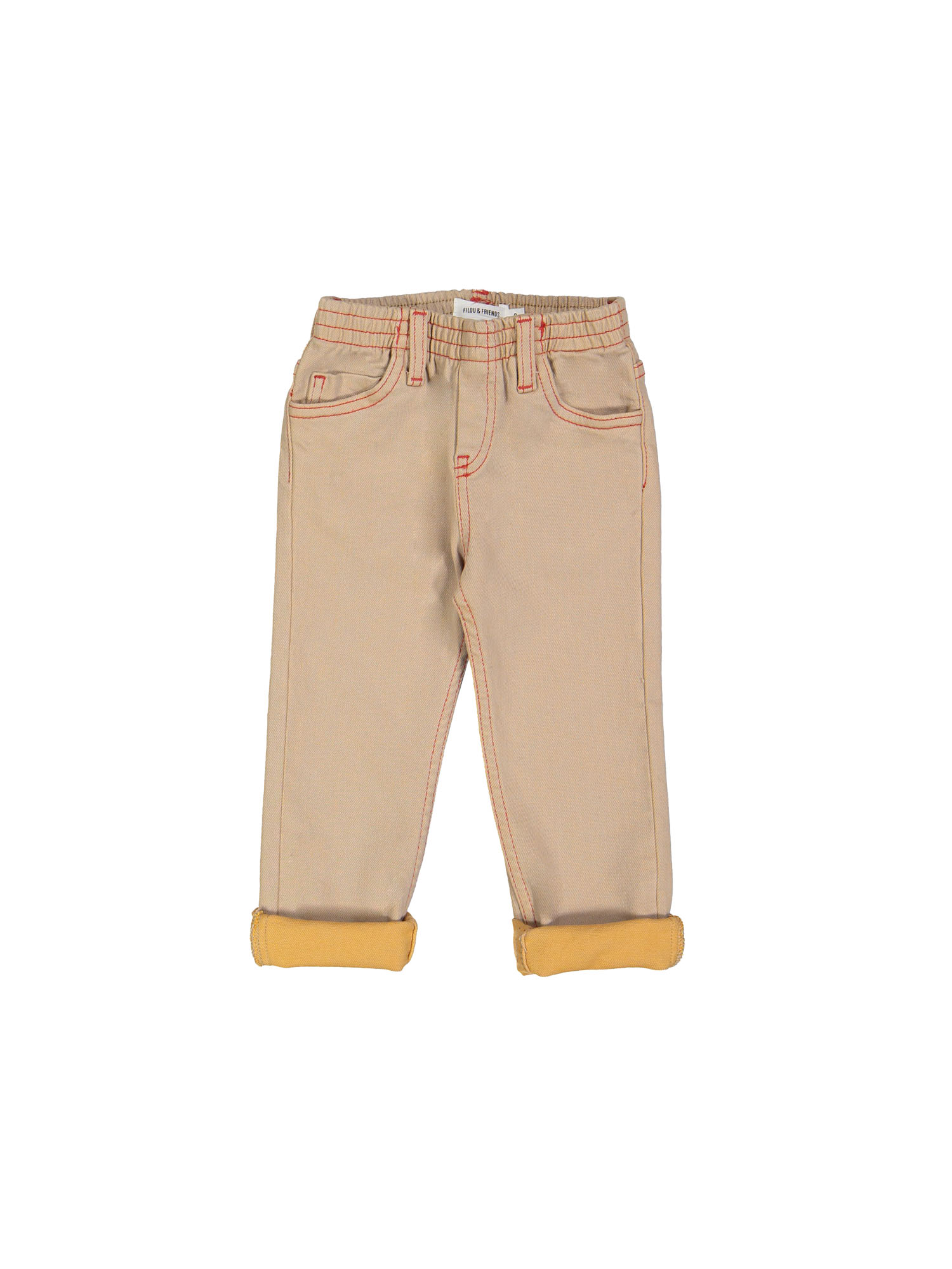 Jeans regular rekker beige 12m