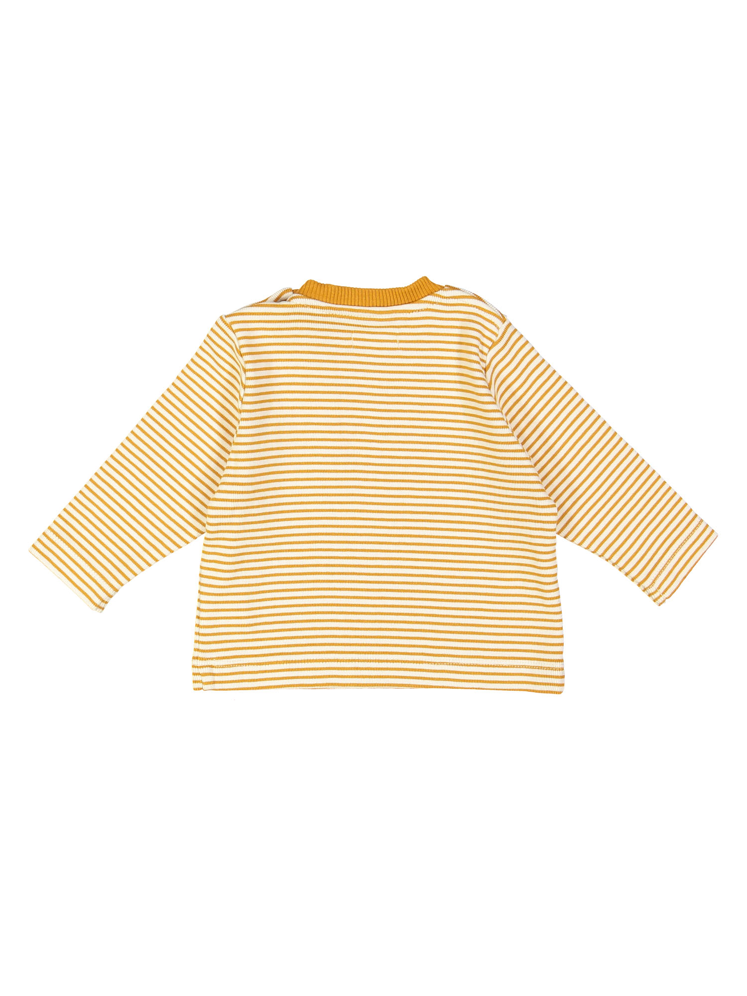 sweater stripe goudgeel 18m