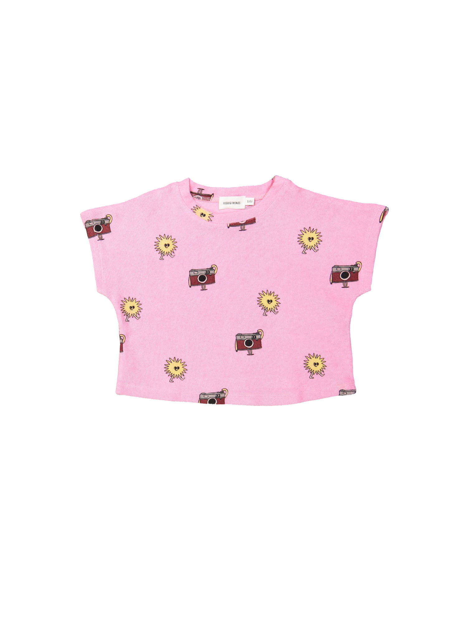 T-shirt éponge ensoleillé kodak rose