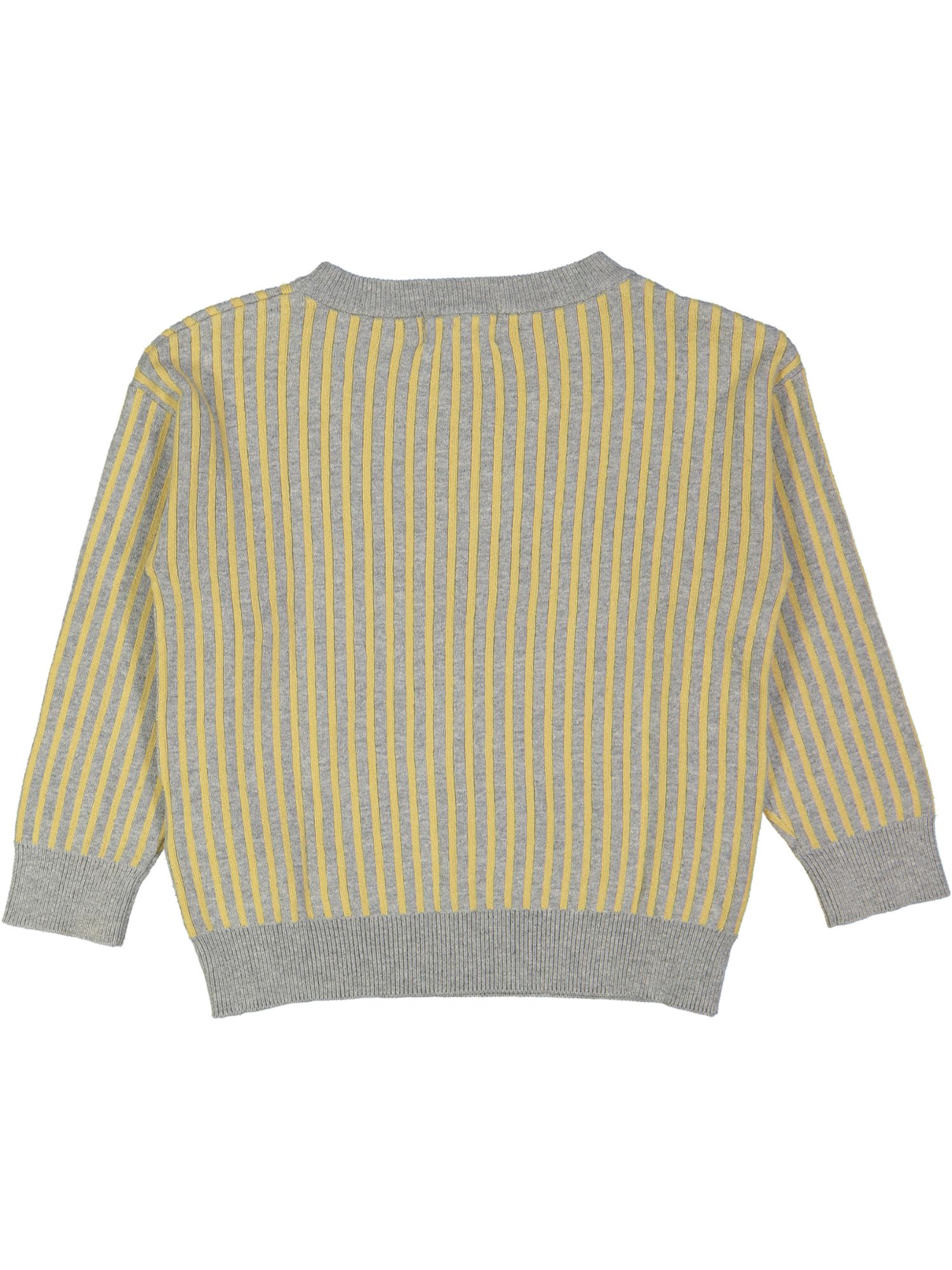 sweater grijs gele streep 02j .