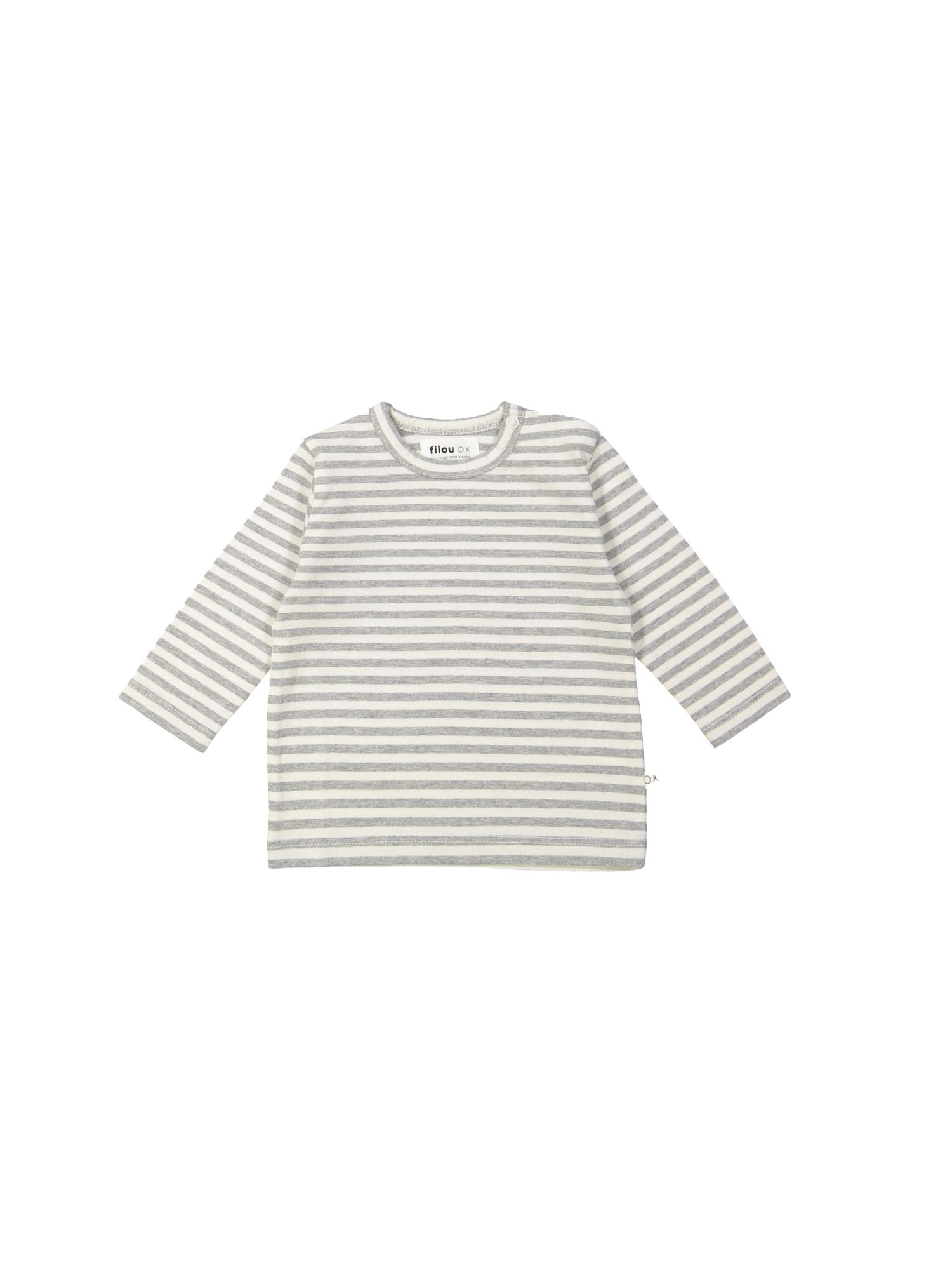 T-shirt streep grijs 03m-06m
