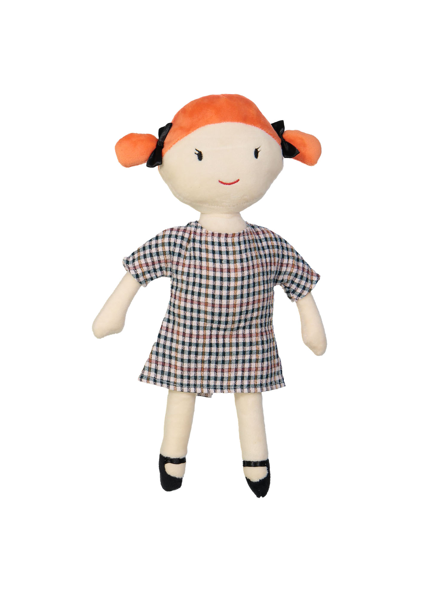 Poppenkleed ruit lichtroze