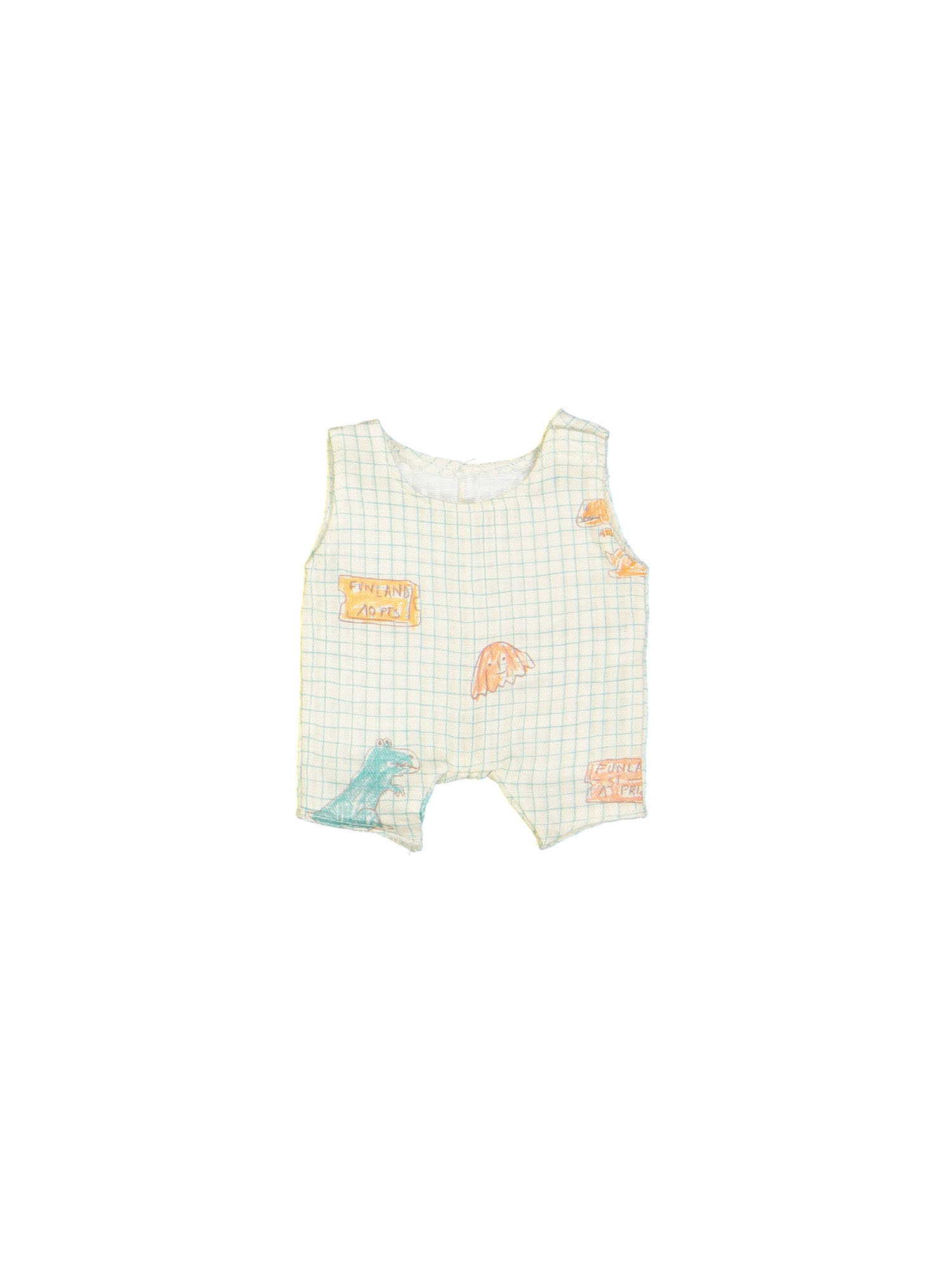 salopette de poupée treasures écru