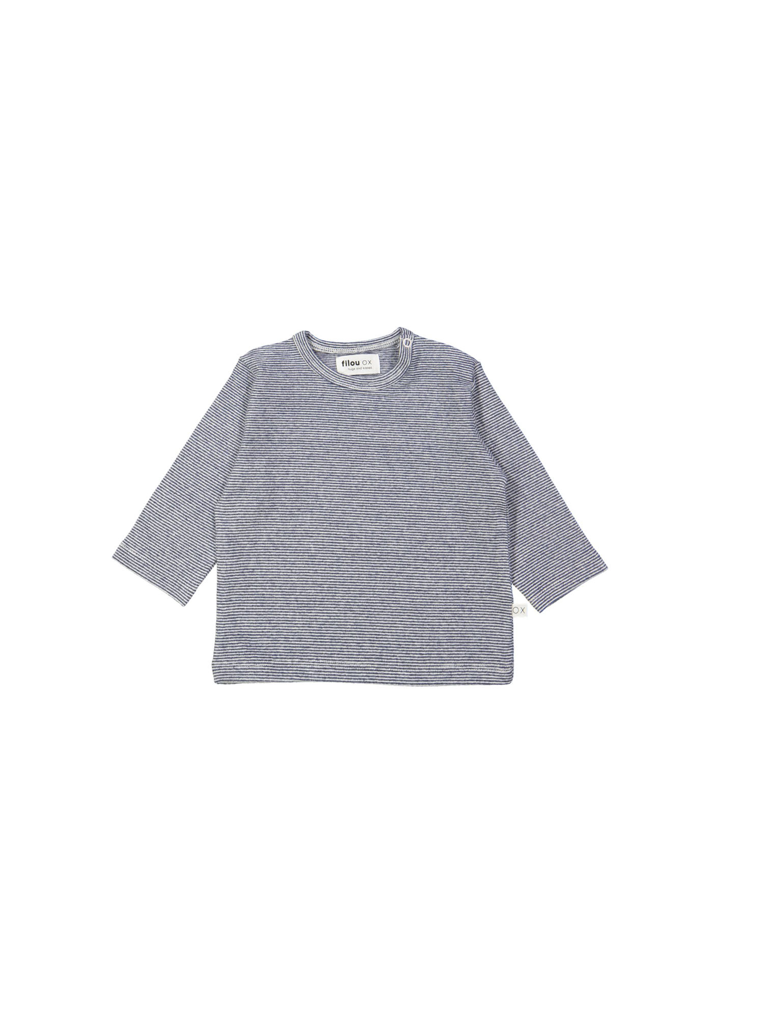 T-shirt streep blauw 09m-12m