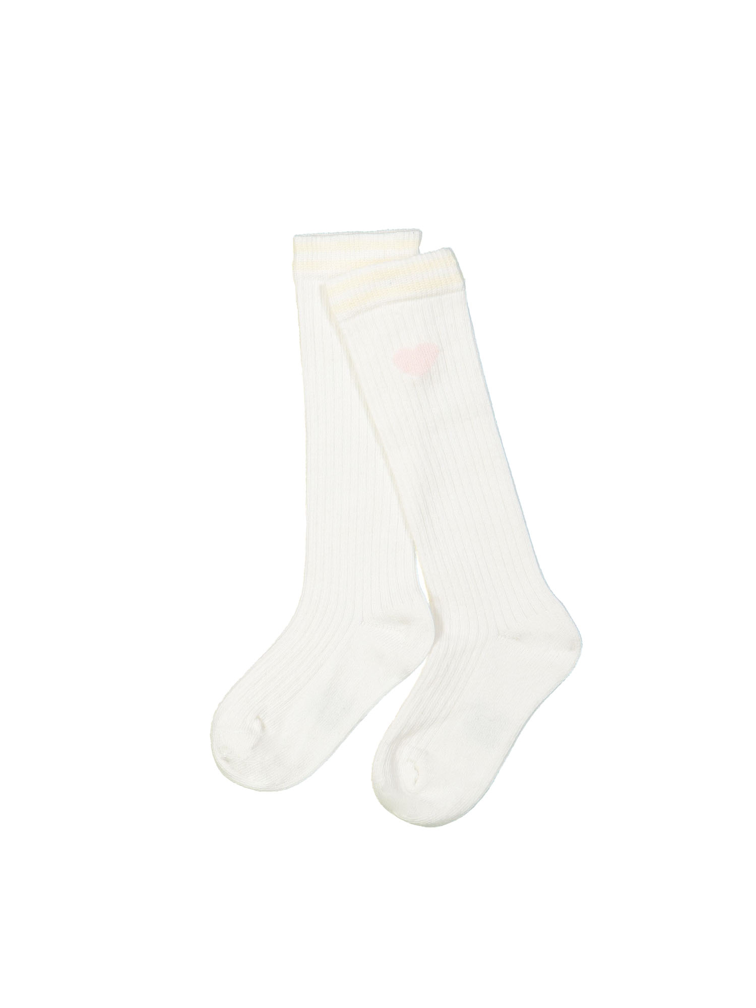 Chaussette cœur écru