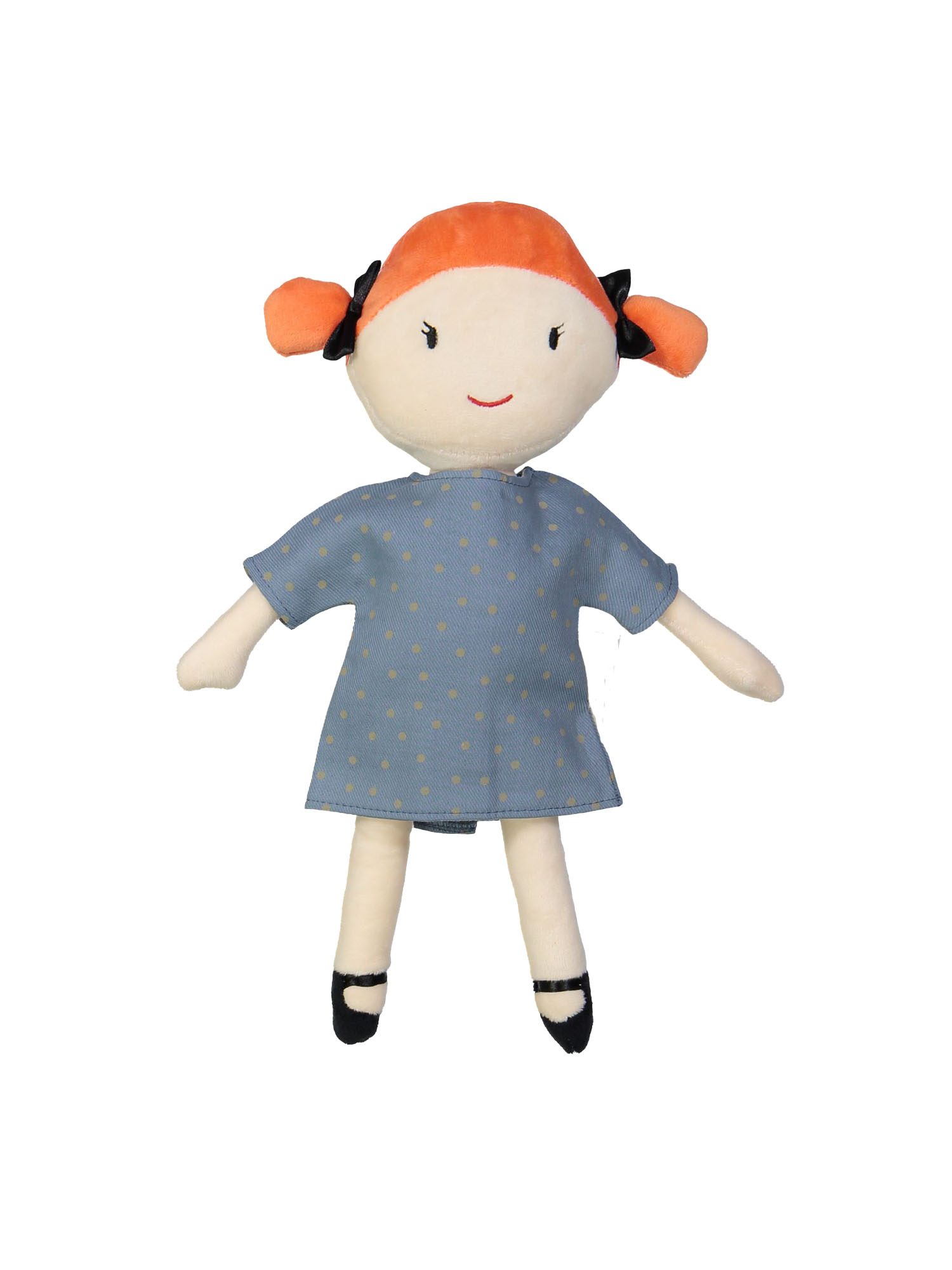 Doll dress dots gray-blue