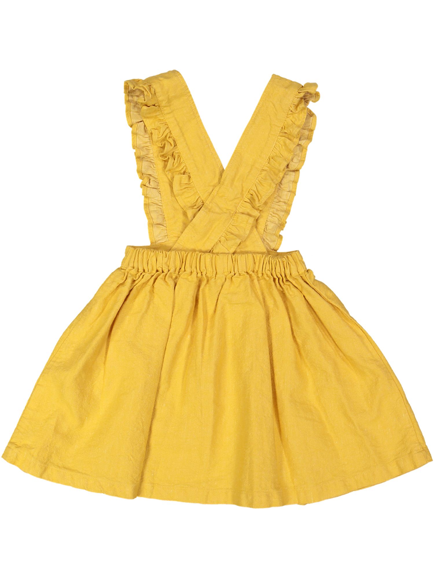 kleedje geel overgooier met frul 04j