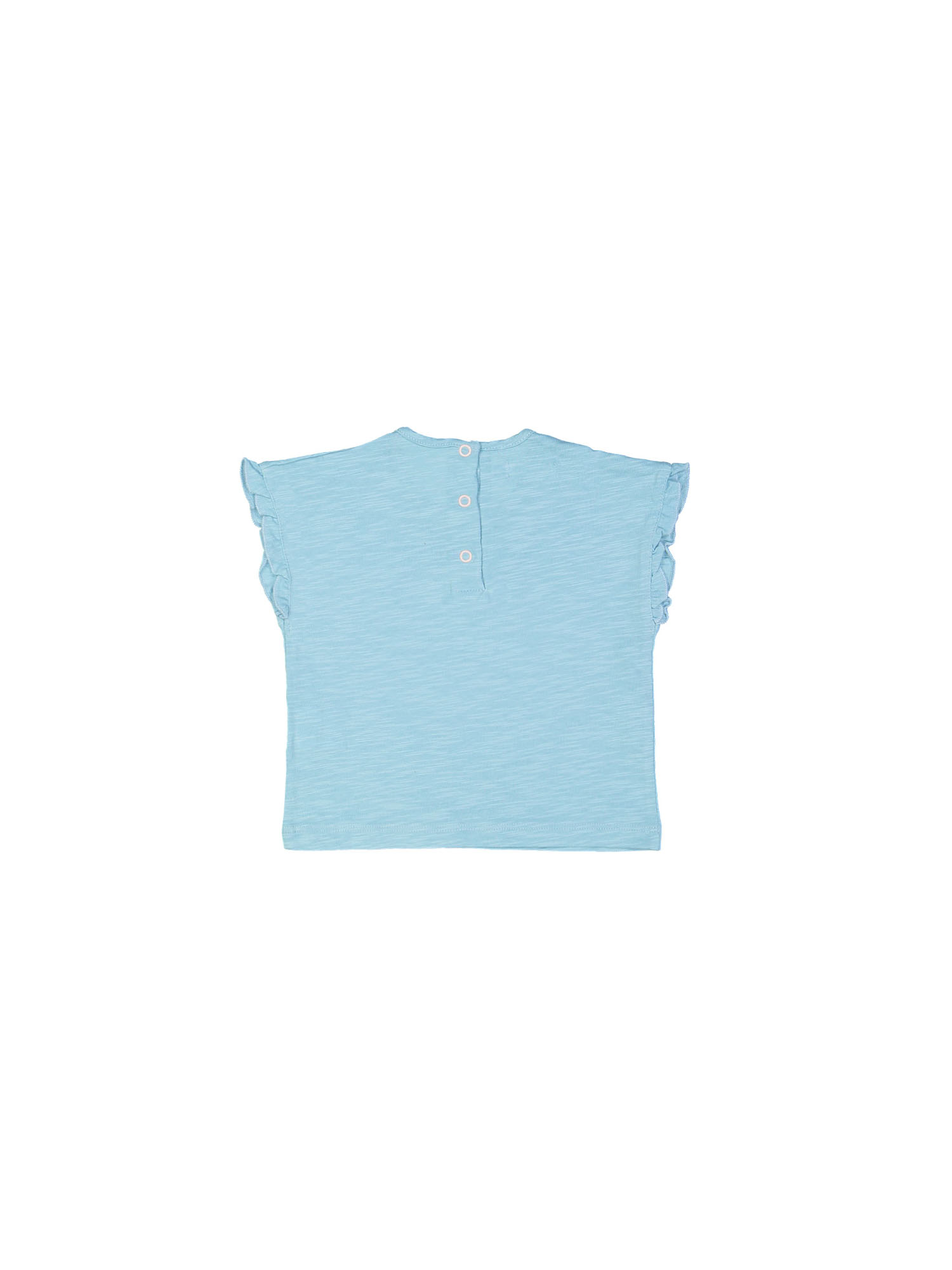 t-shirt mini slub pelican azure blue