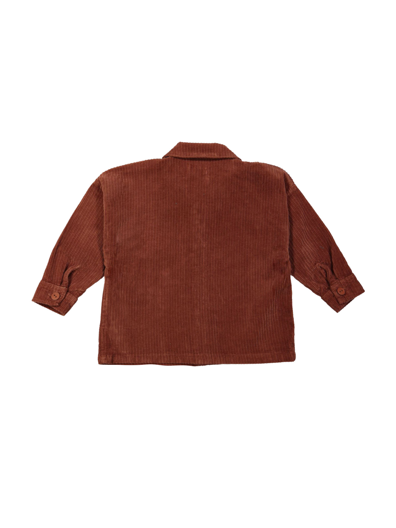 Shirt wide rib red-brown