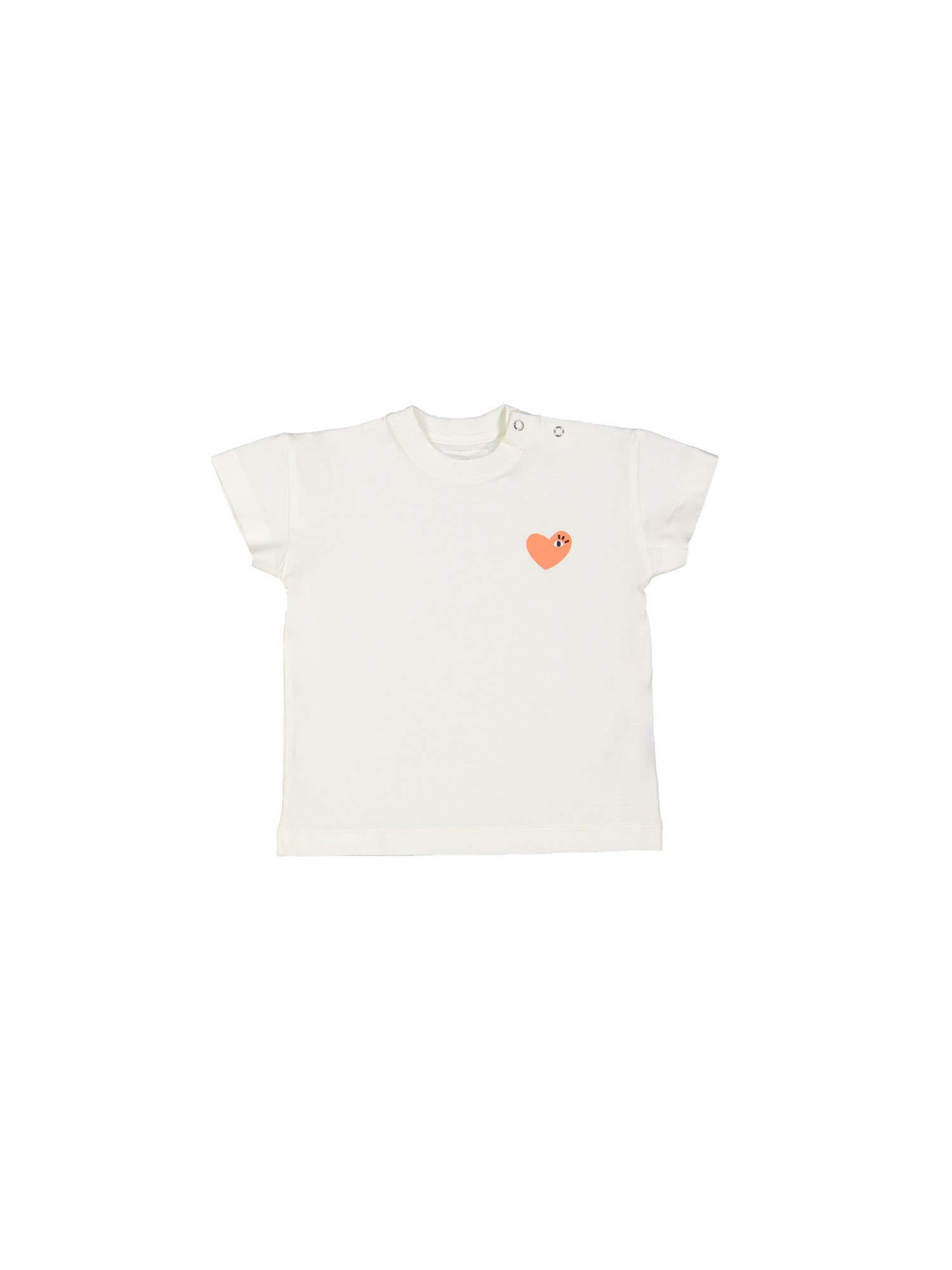 T-shirt heart eye ecru  12m