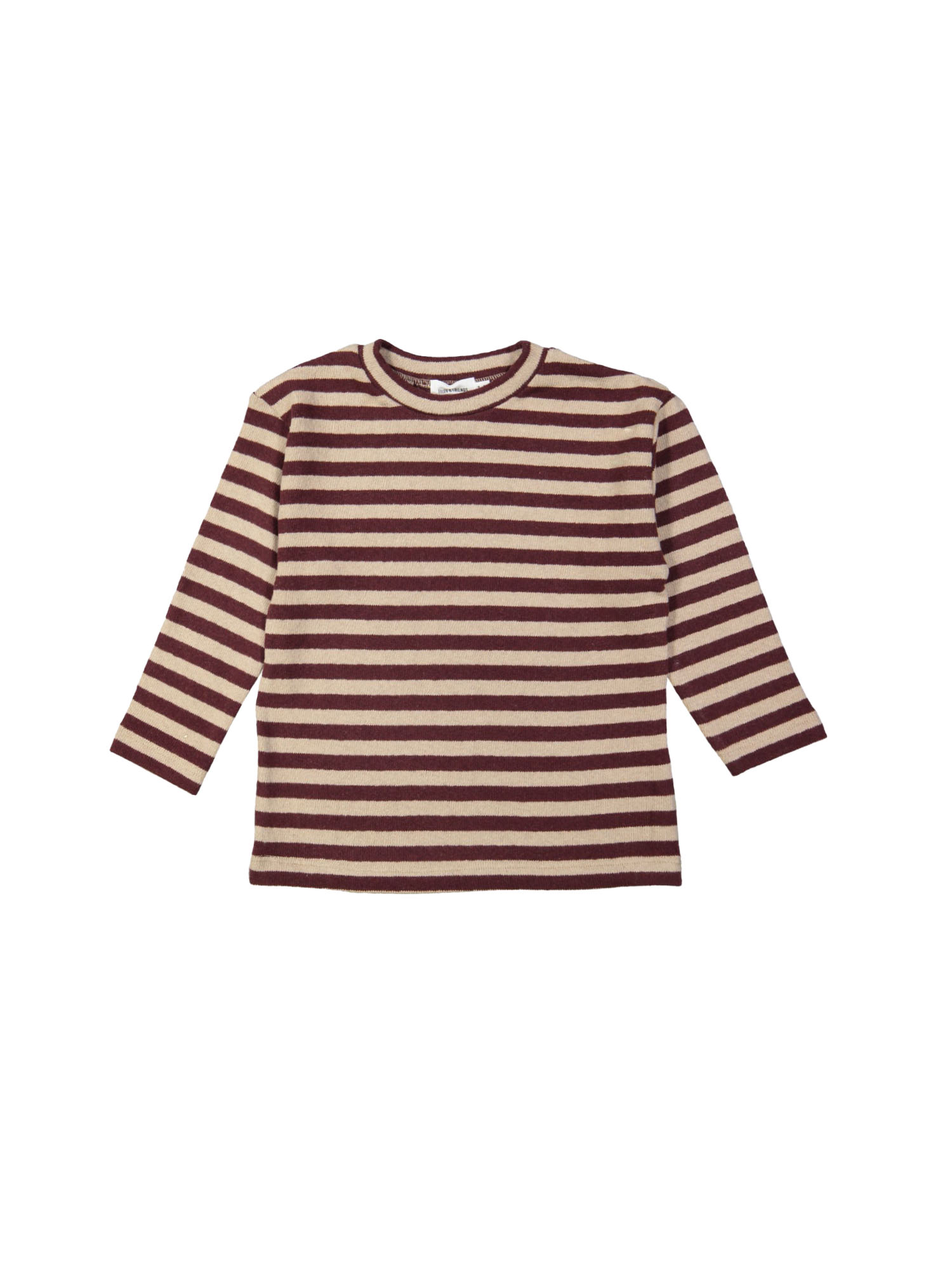 Sweater streep bordeaux 12m-18m
