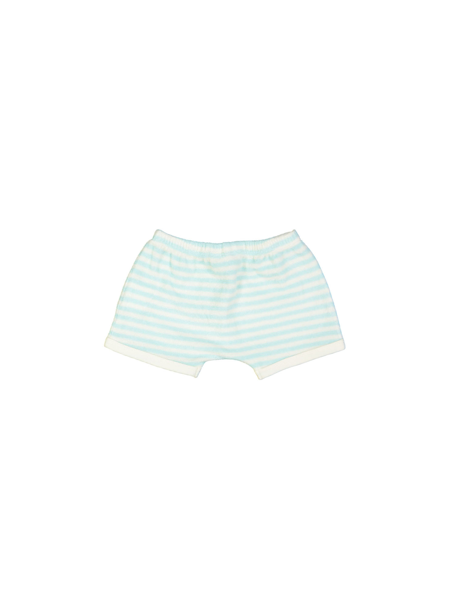 short mini stripe aqua