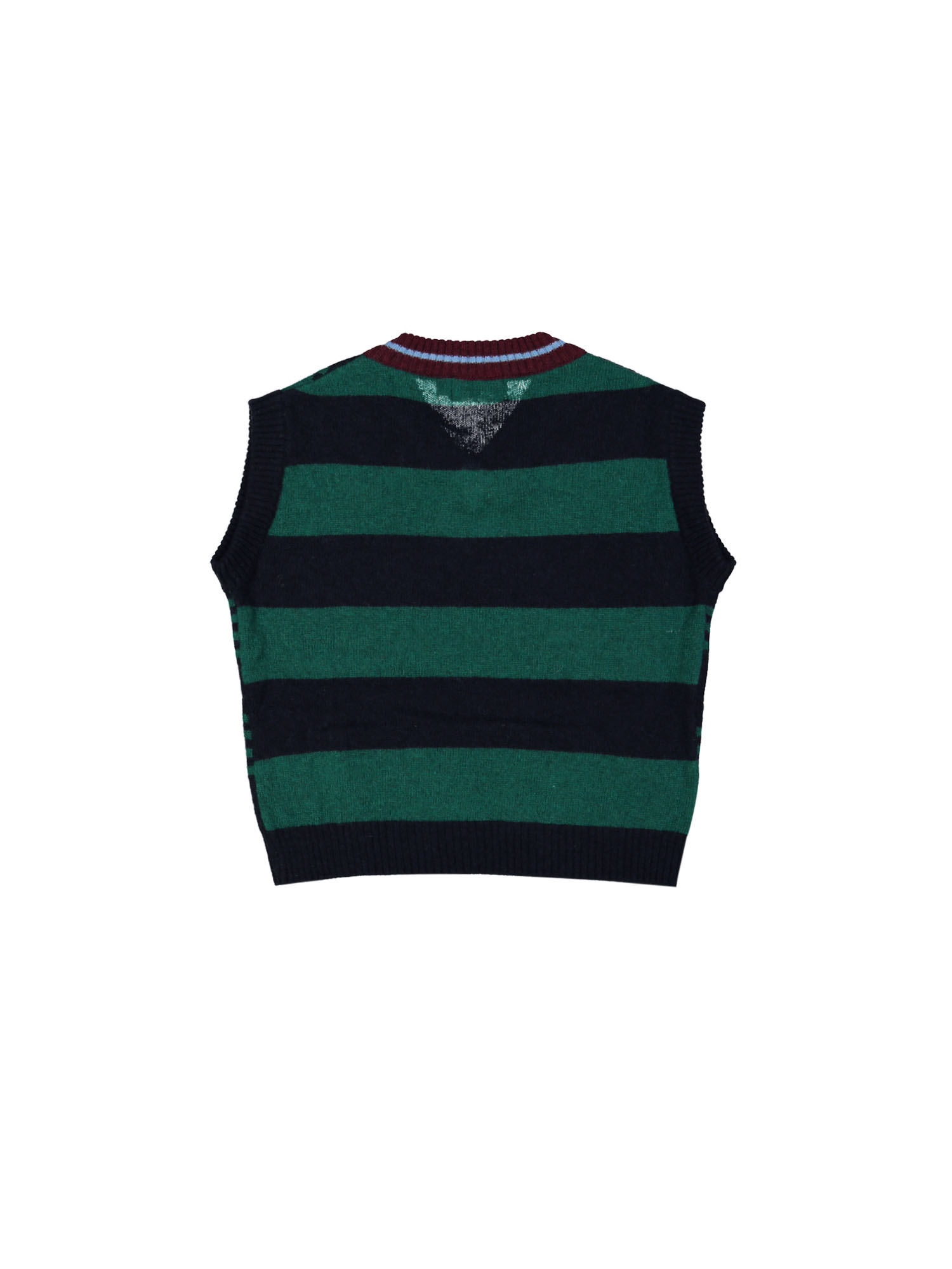 debardeur tricot vichy groen 02j