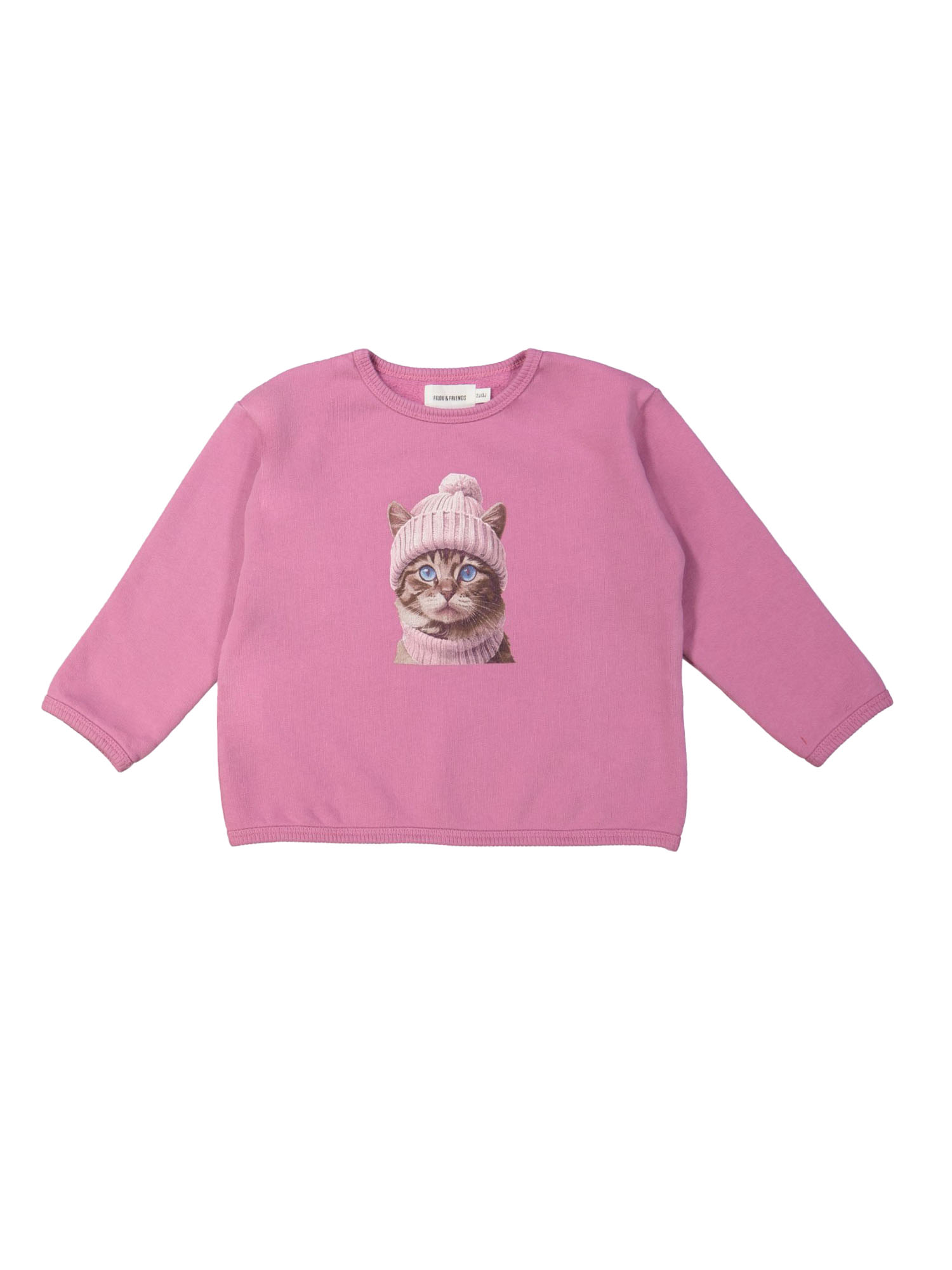 Sweater cat roze 12m