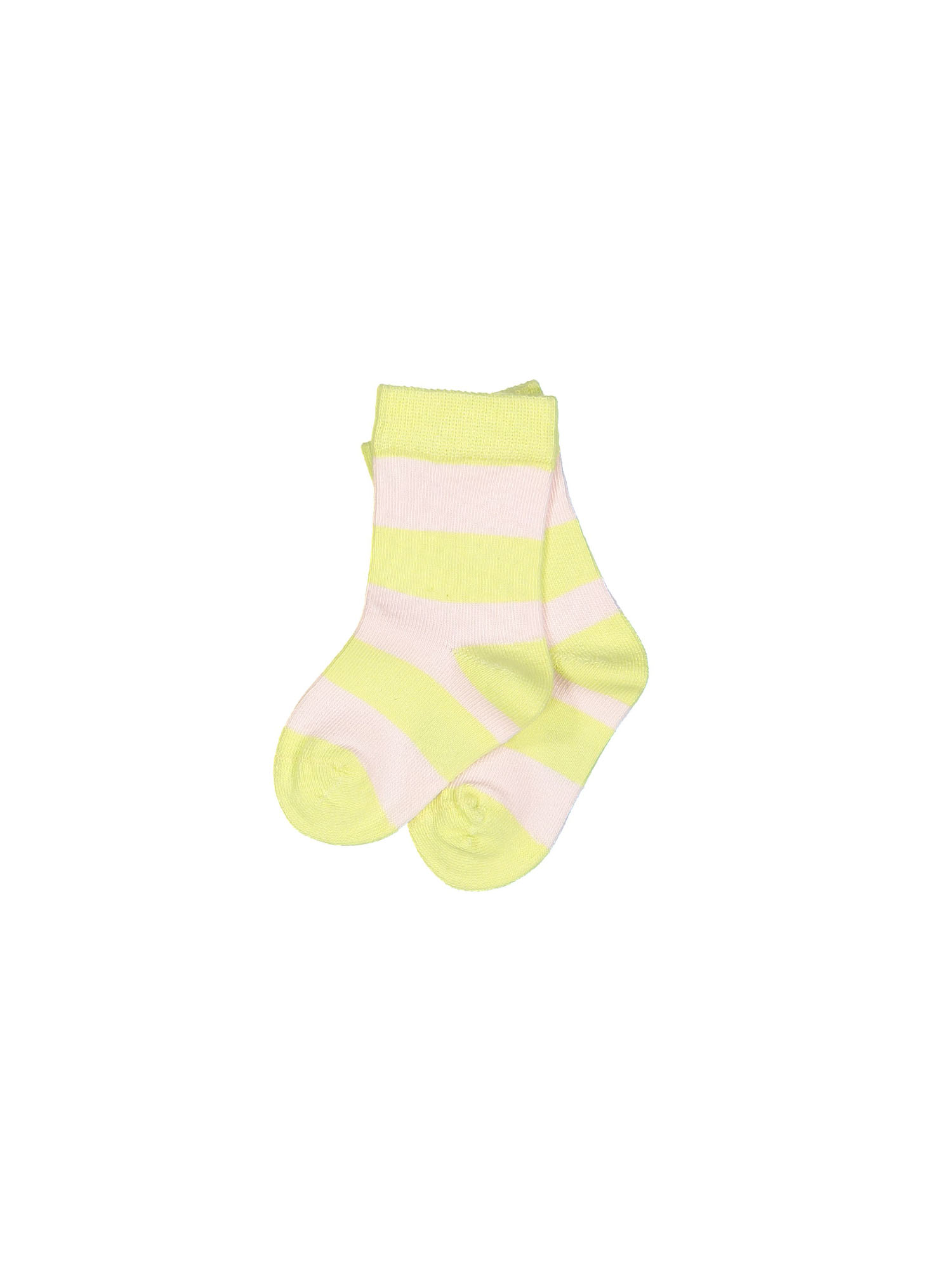 socks stripe lime