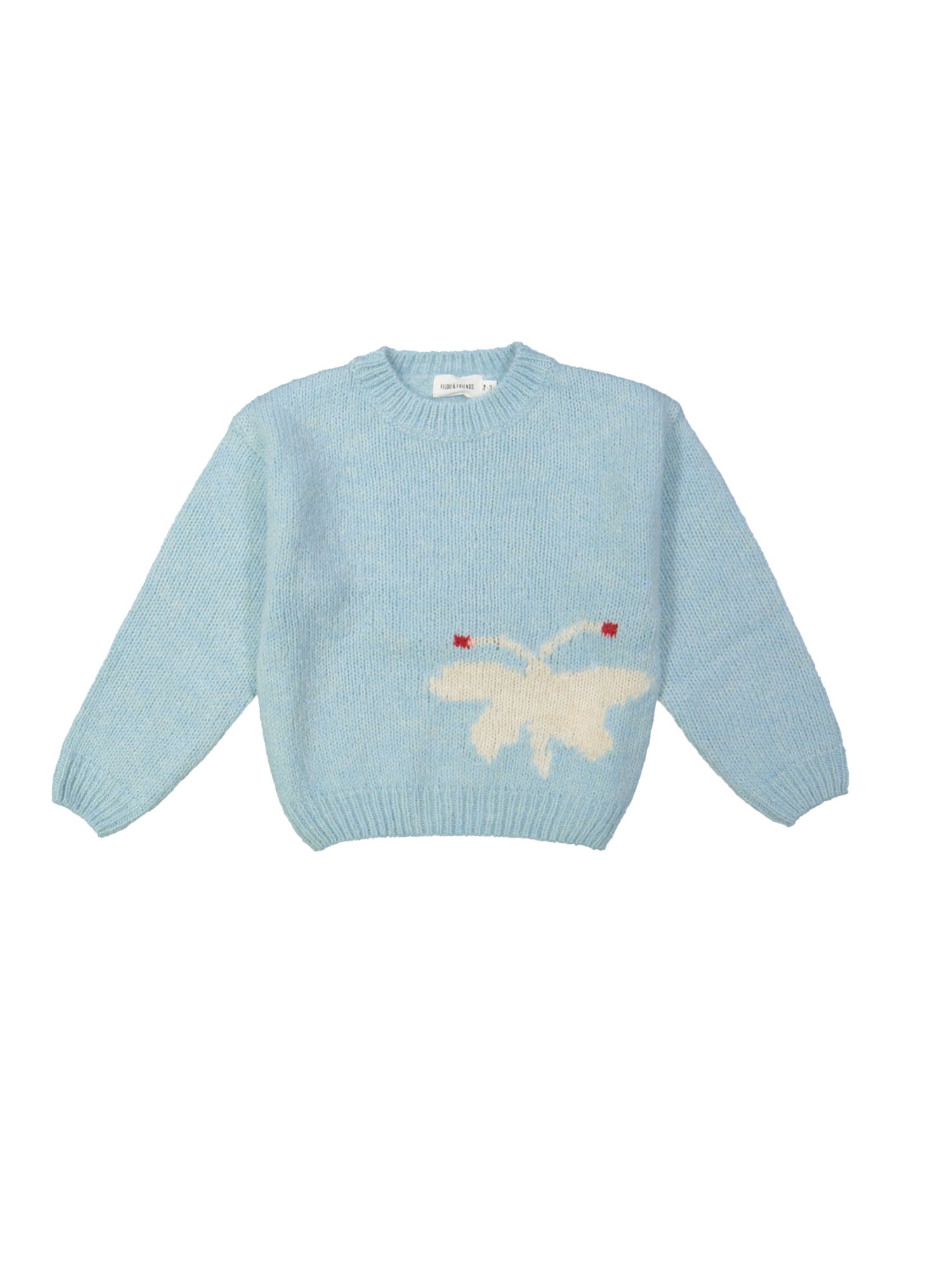 Pull vlinder lichtblauw 12m-18m