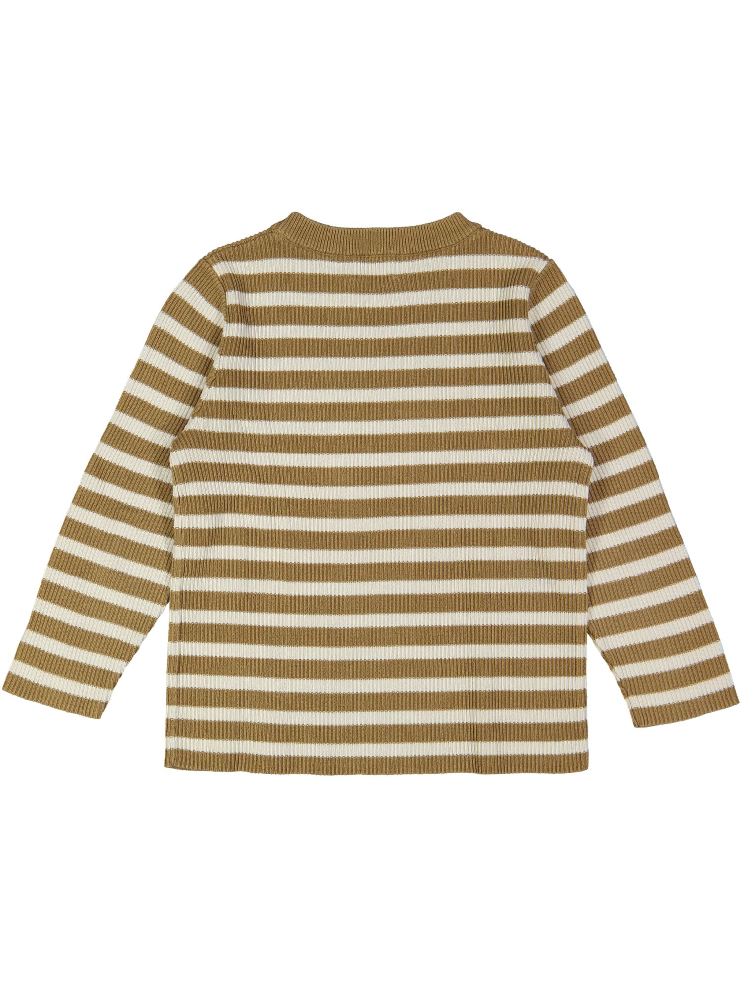 pull bruin beige streep 04j