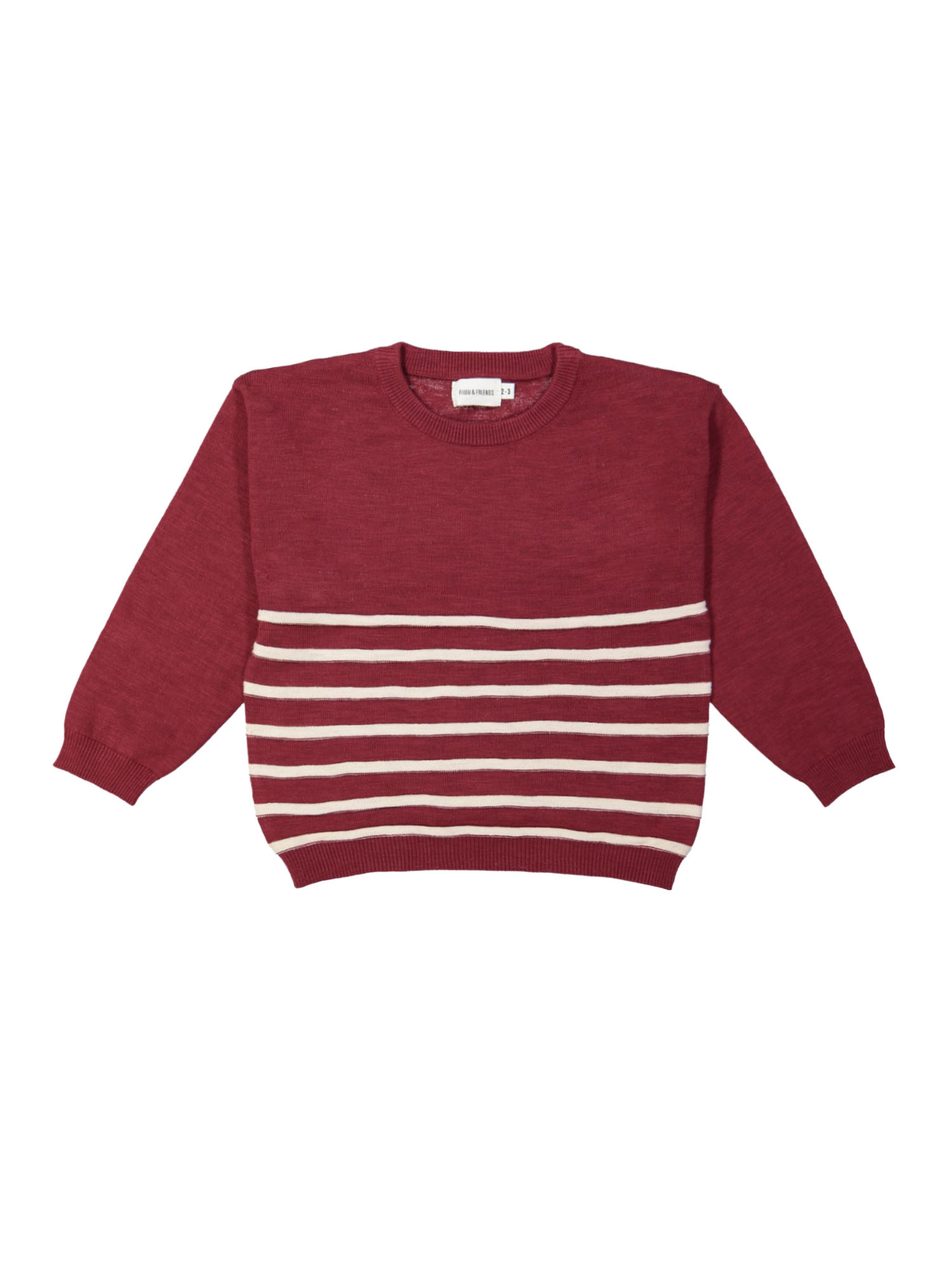 Pull streep bordeaux 12m-18m