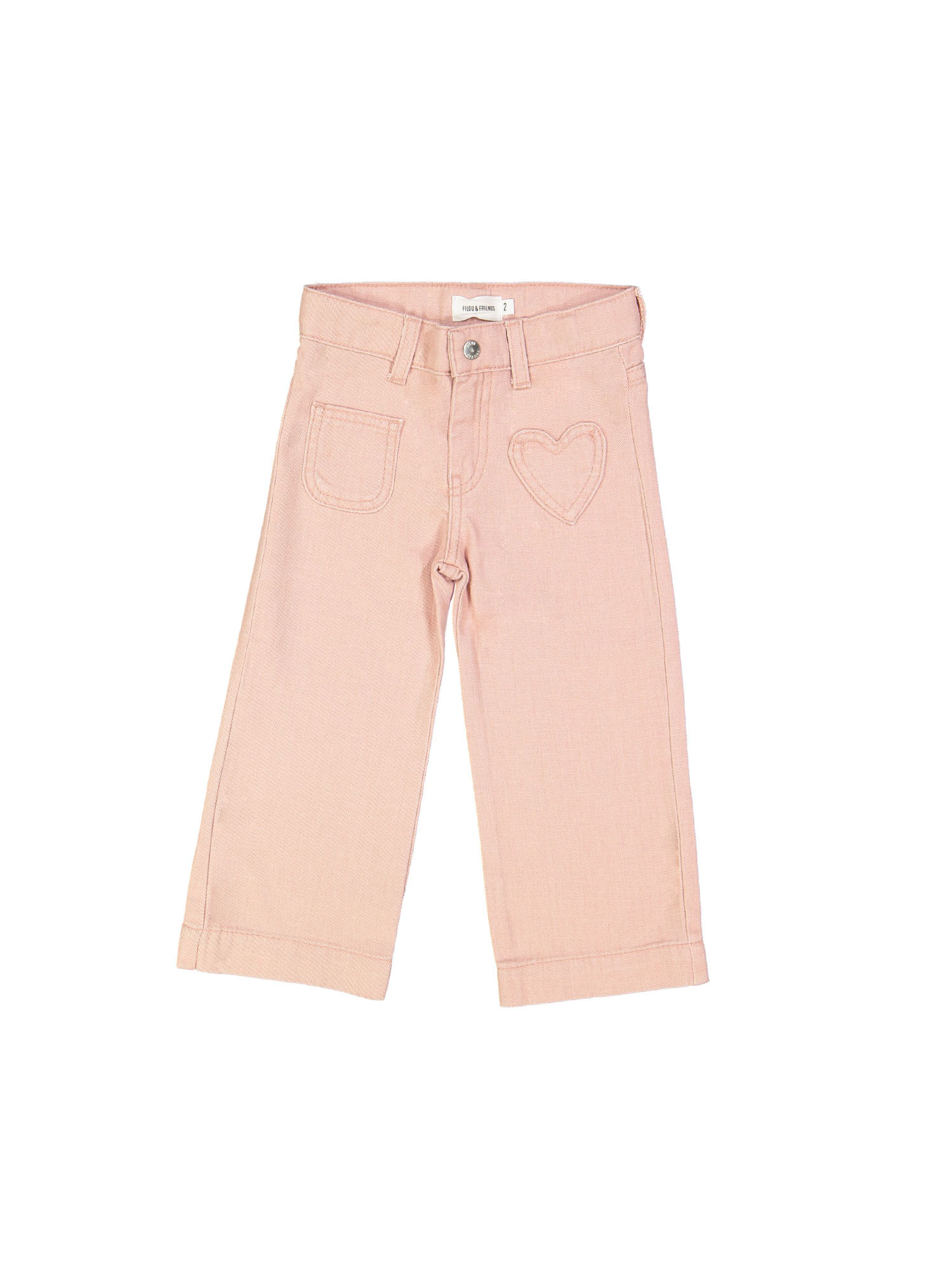 Jeans droit vieux rose