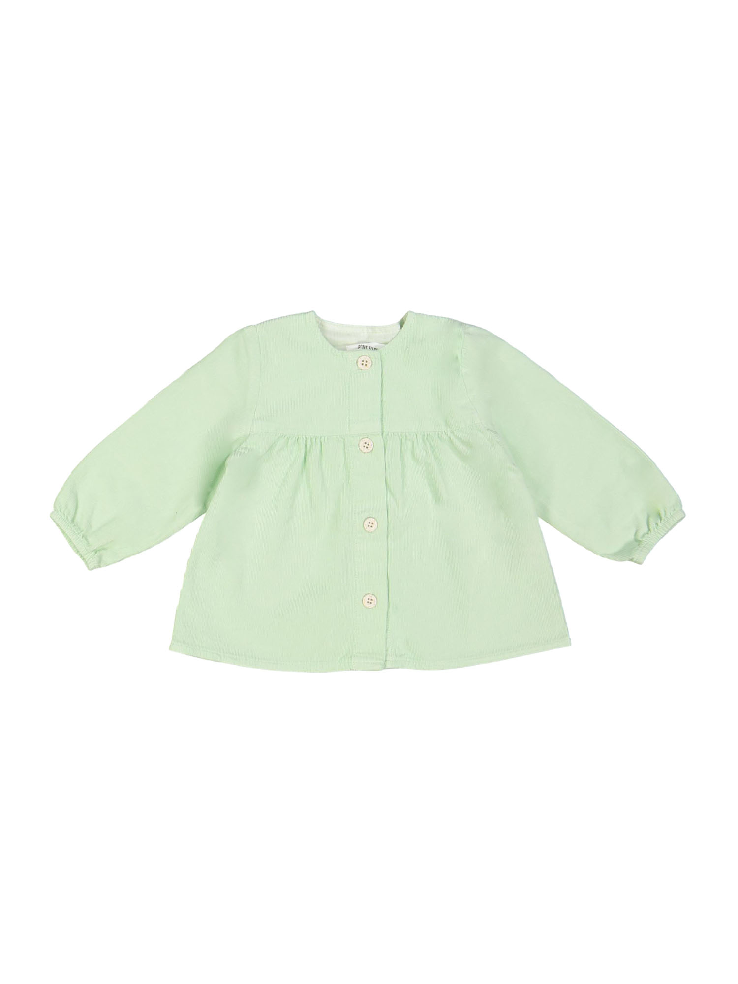 Blouse mini côtelette menthe