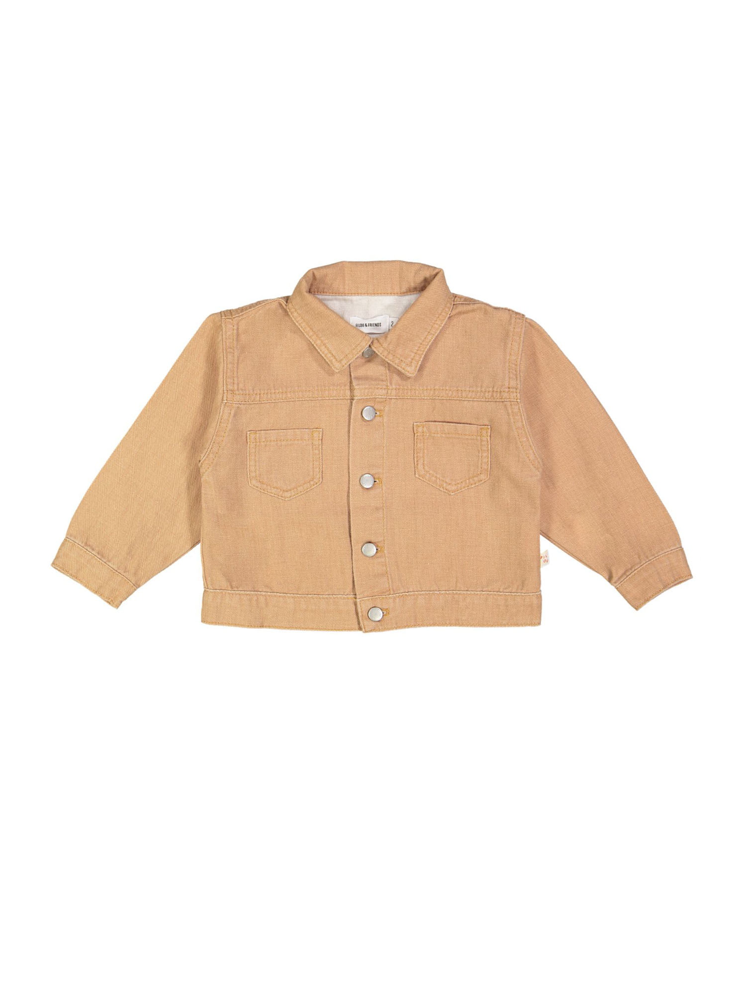 Veste en jean camel