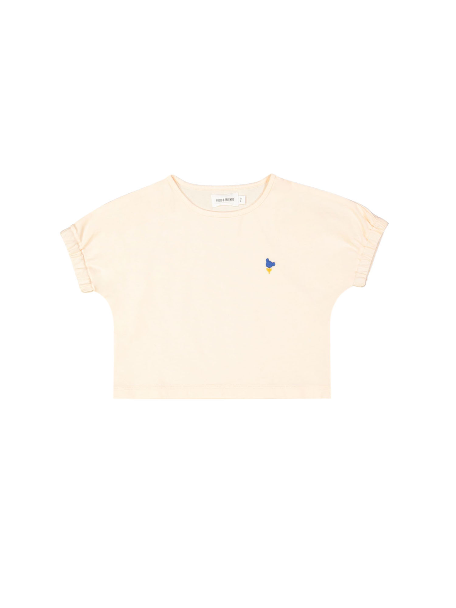 t-shirt bear flower peach 04j