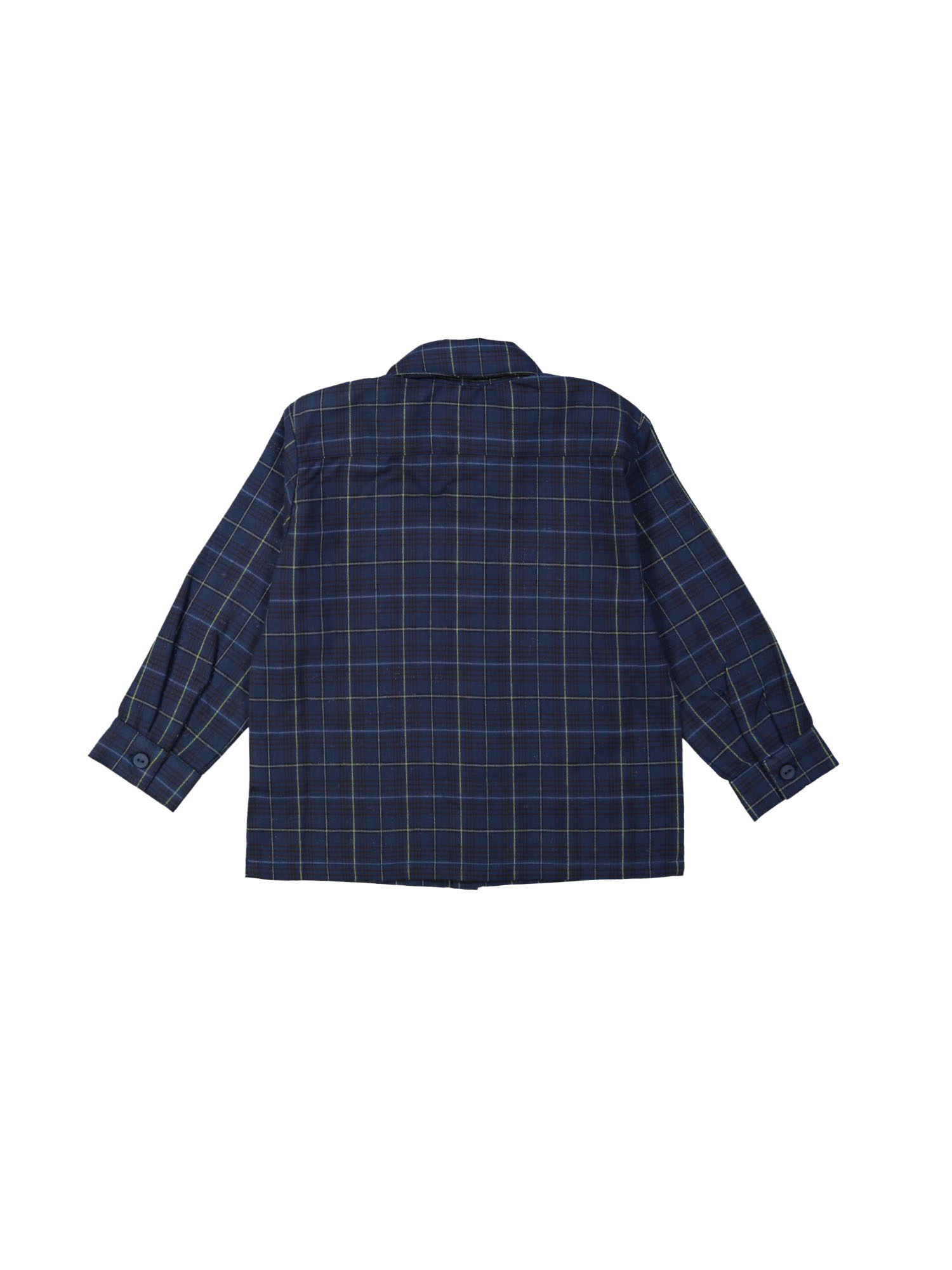 Hemd ruit donkerblauw 12m