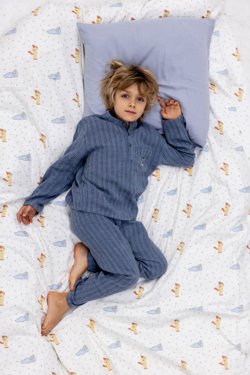 Pyjama ever donkerblauw 12m-18m