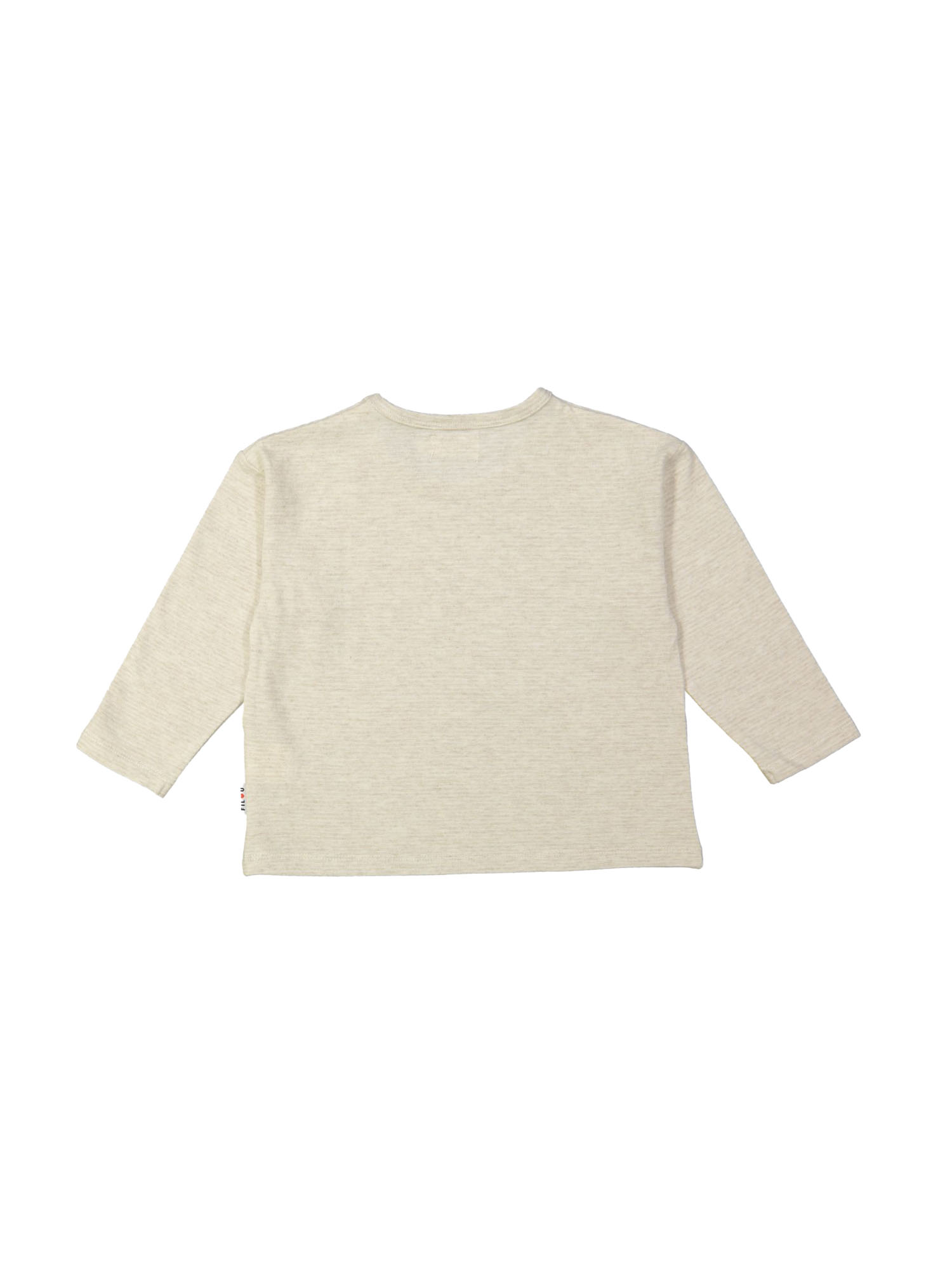 T-shirt fine stripe beige
