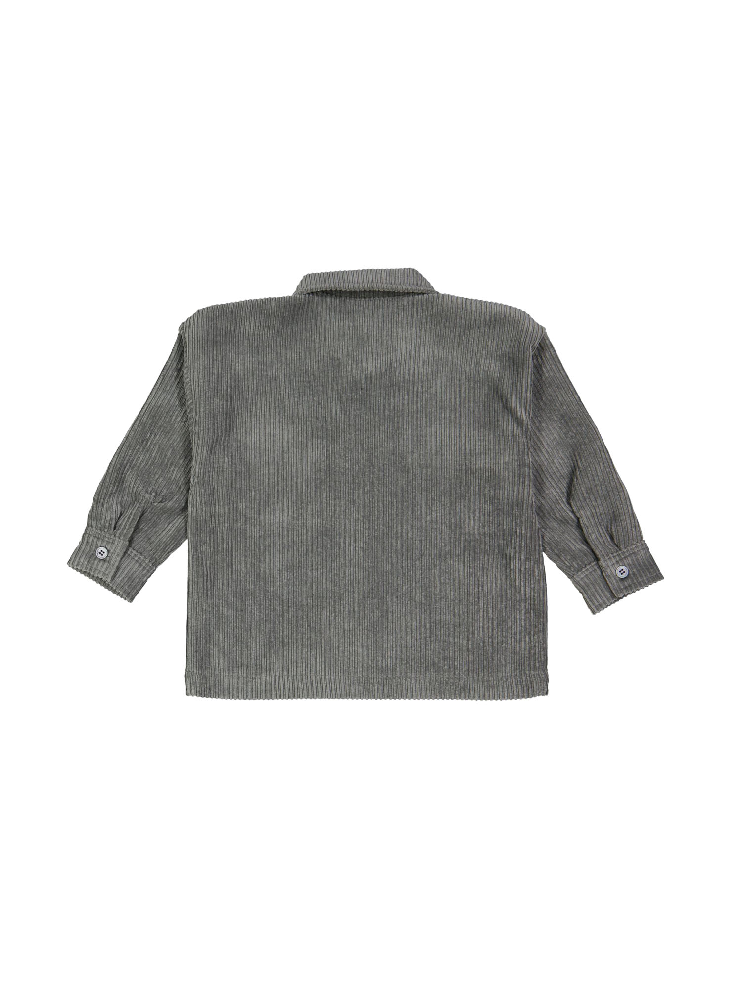 Shirt zipper ribbed gray