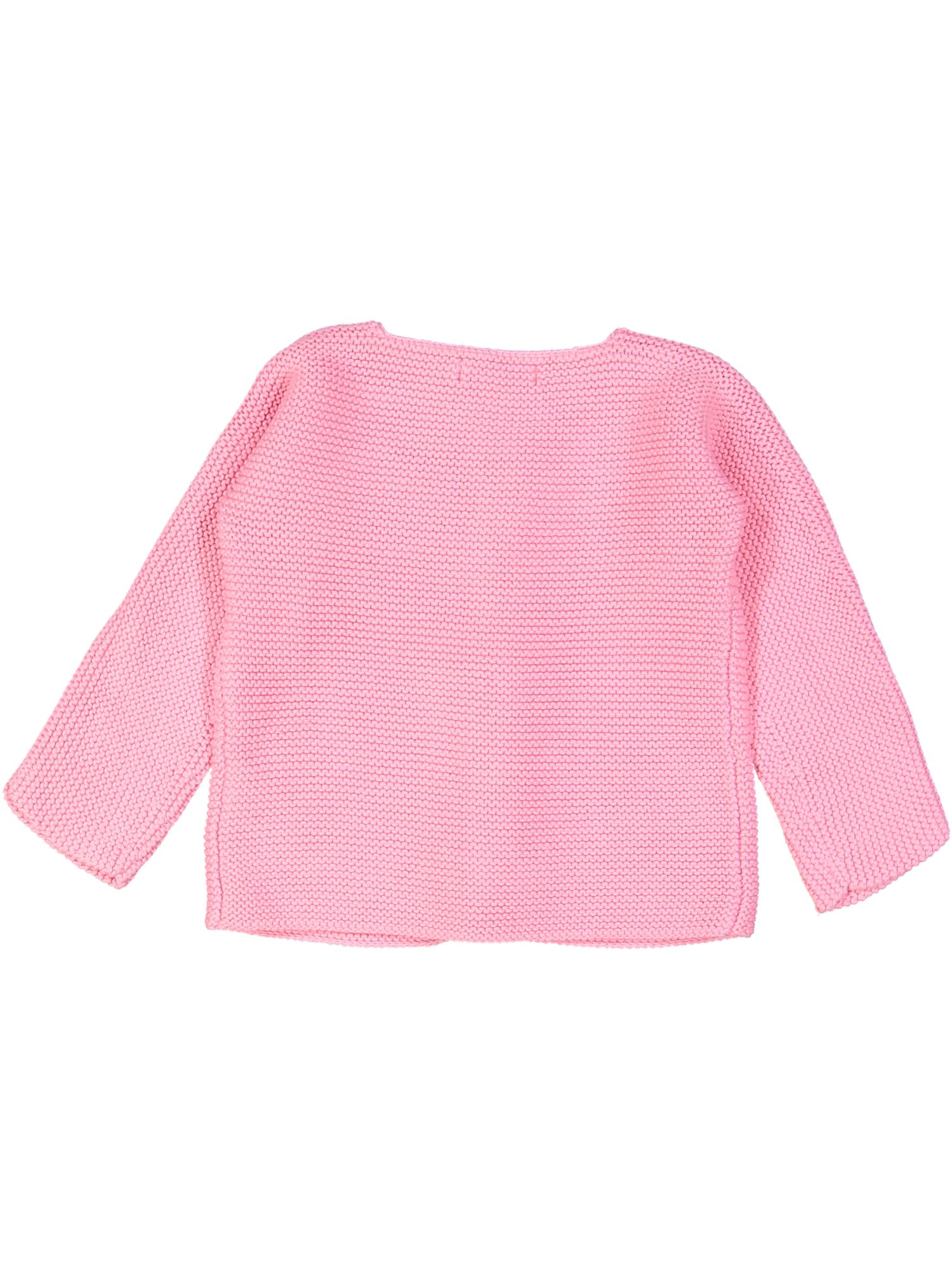 gilet tricot roze geweven 06m