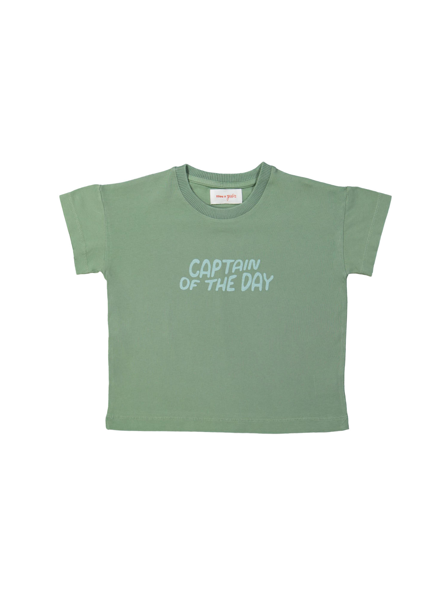 T-shirt Captain groen 12m