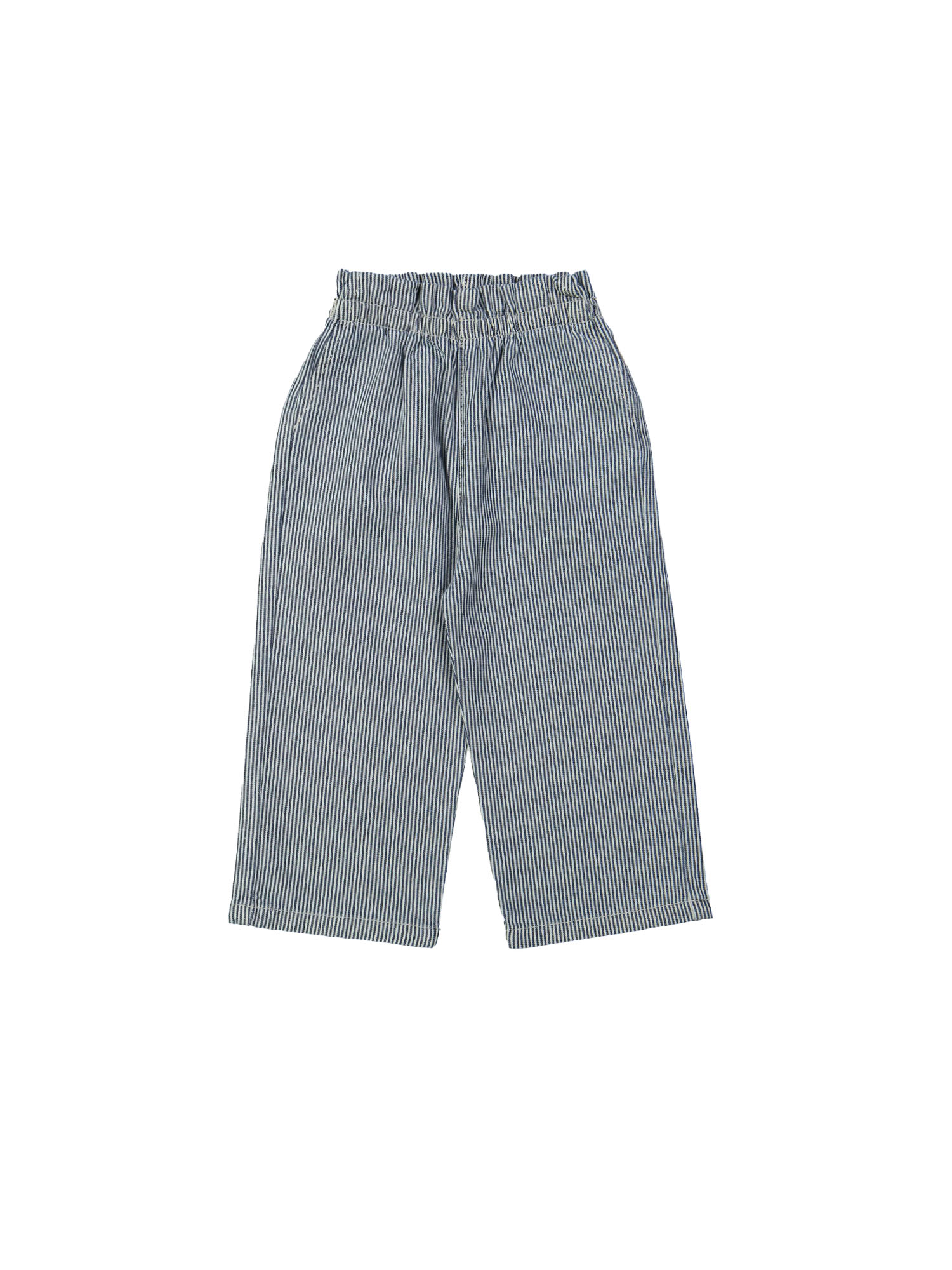 Pantalon rayé bleu foncé