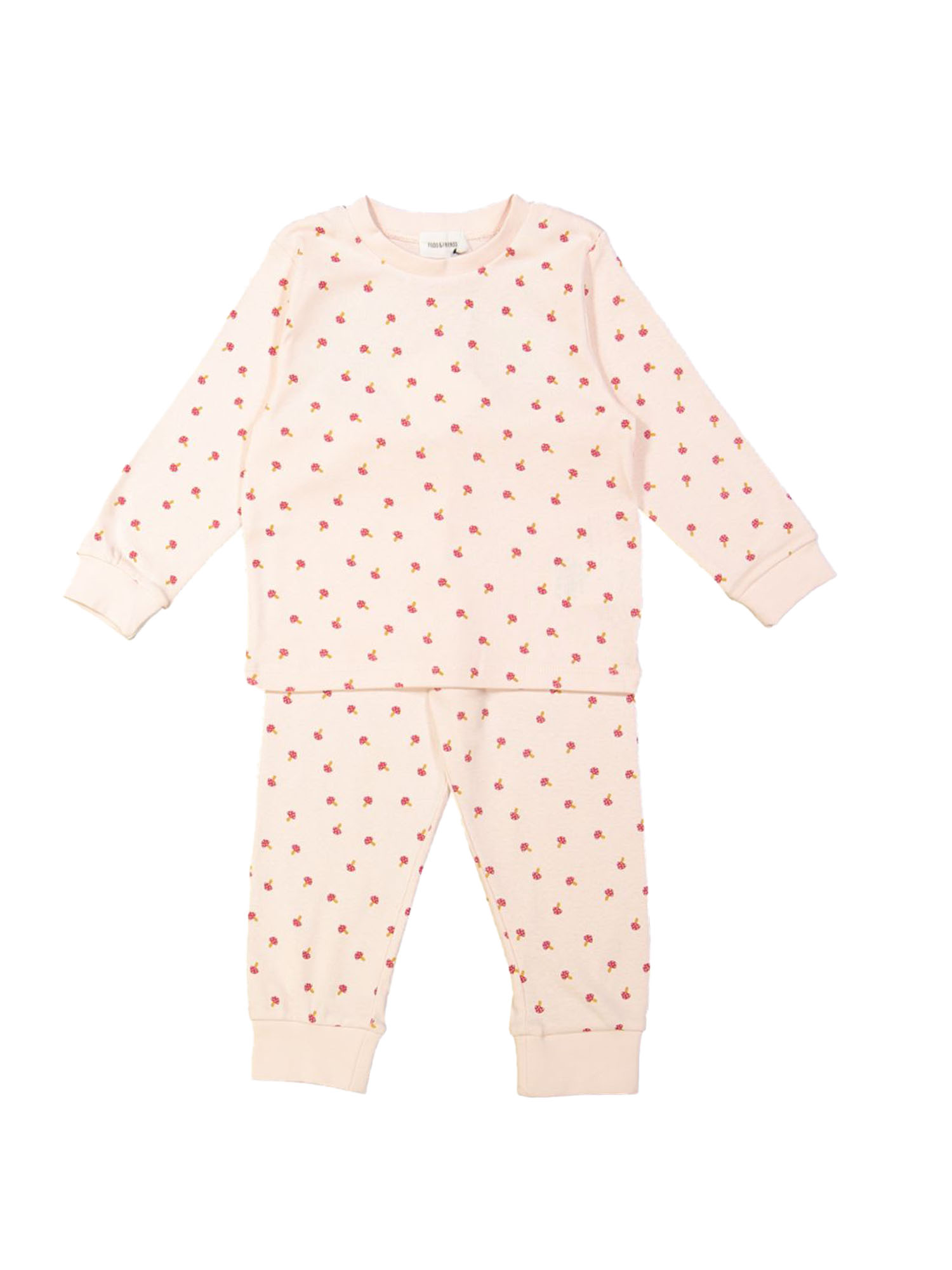 Pyjama mushroom lichtroze 12m-18m