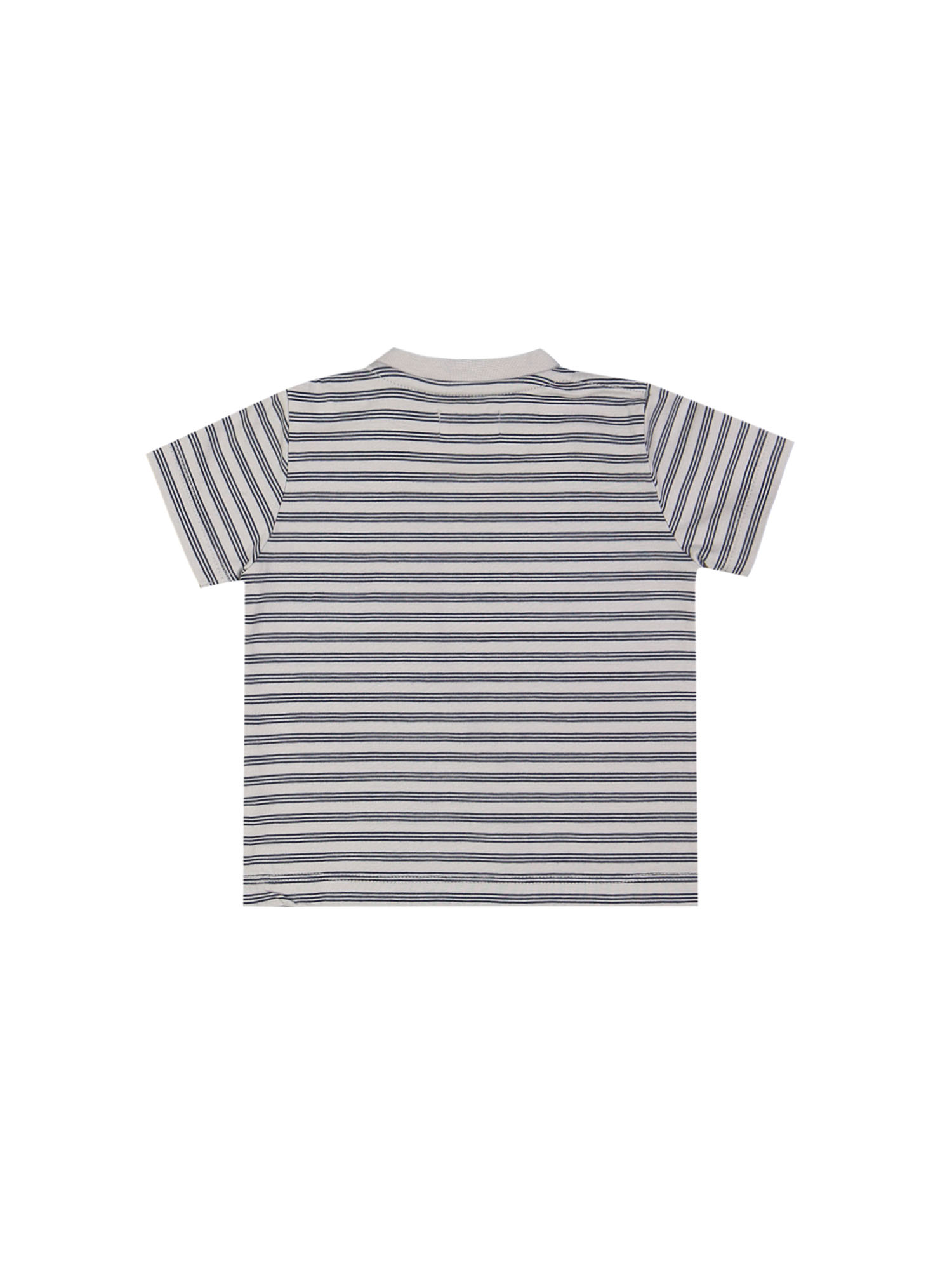 T-shirt mini ghostdog striped blauwgrijs 09m