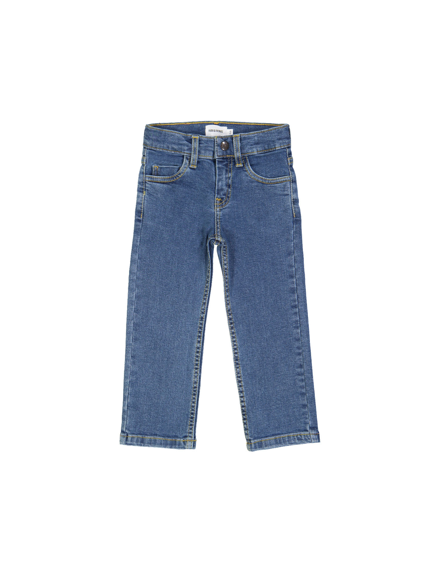 jeans regular bleach blauw rits 06j