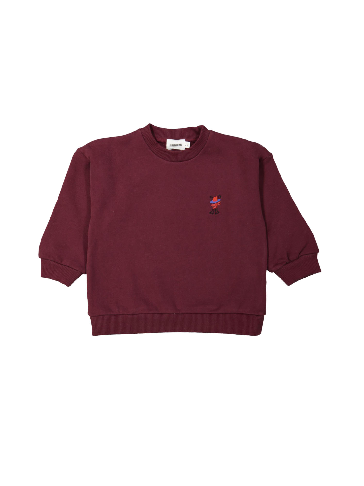 Sweater hands up bordeaux 12m-18m