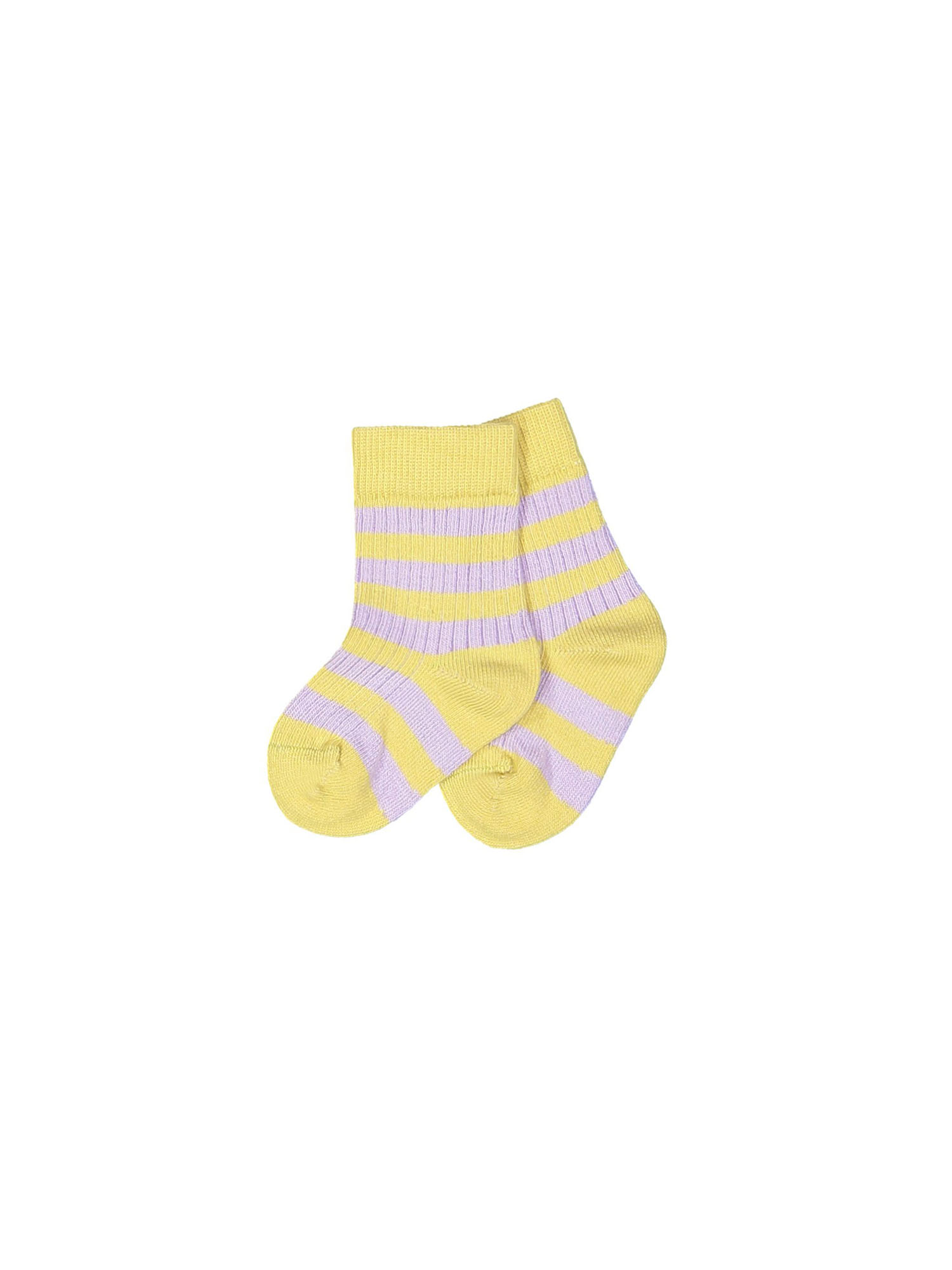 socks striped ocher