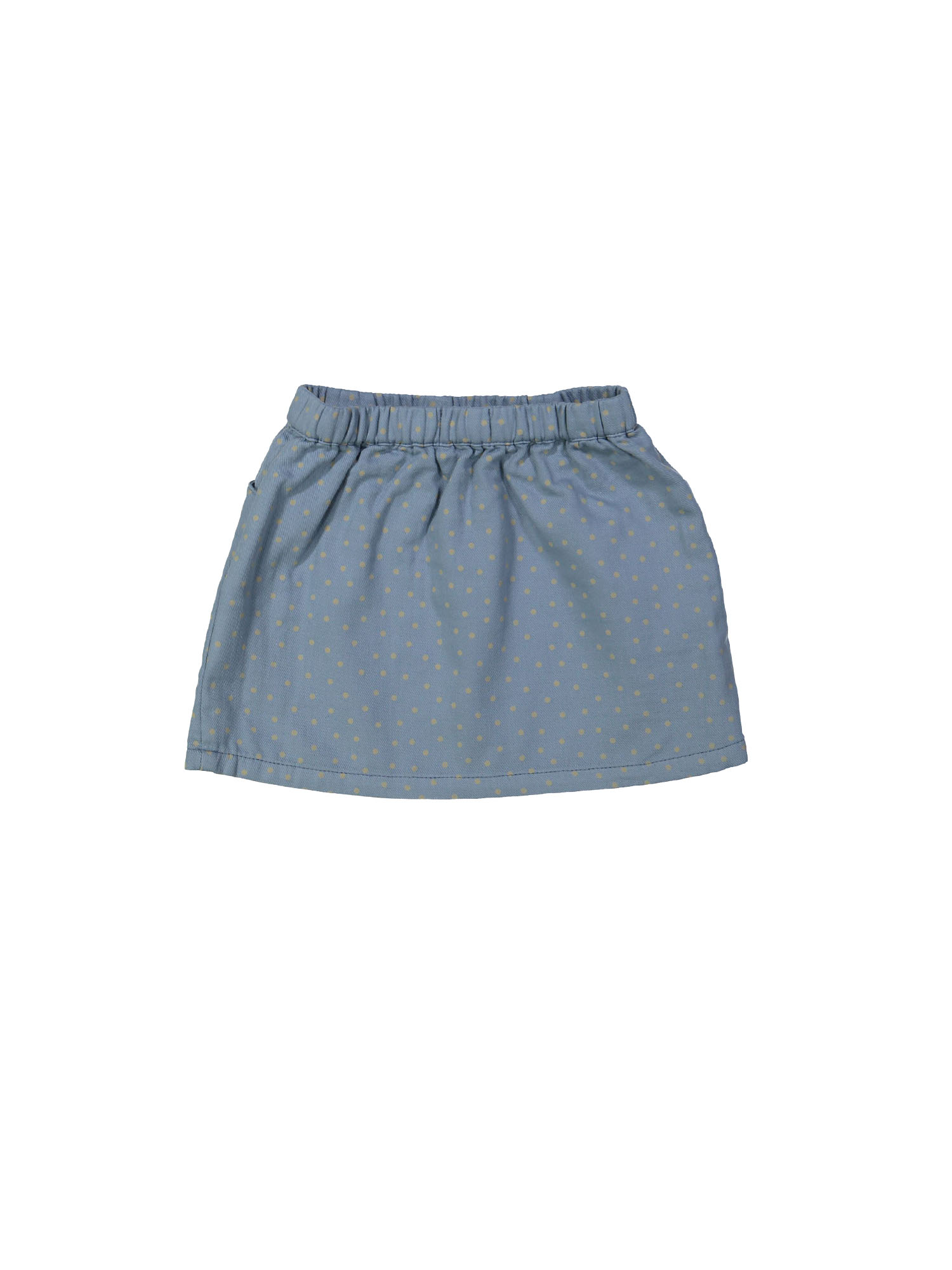 Jupe points gris-bleu