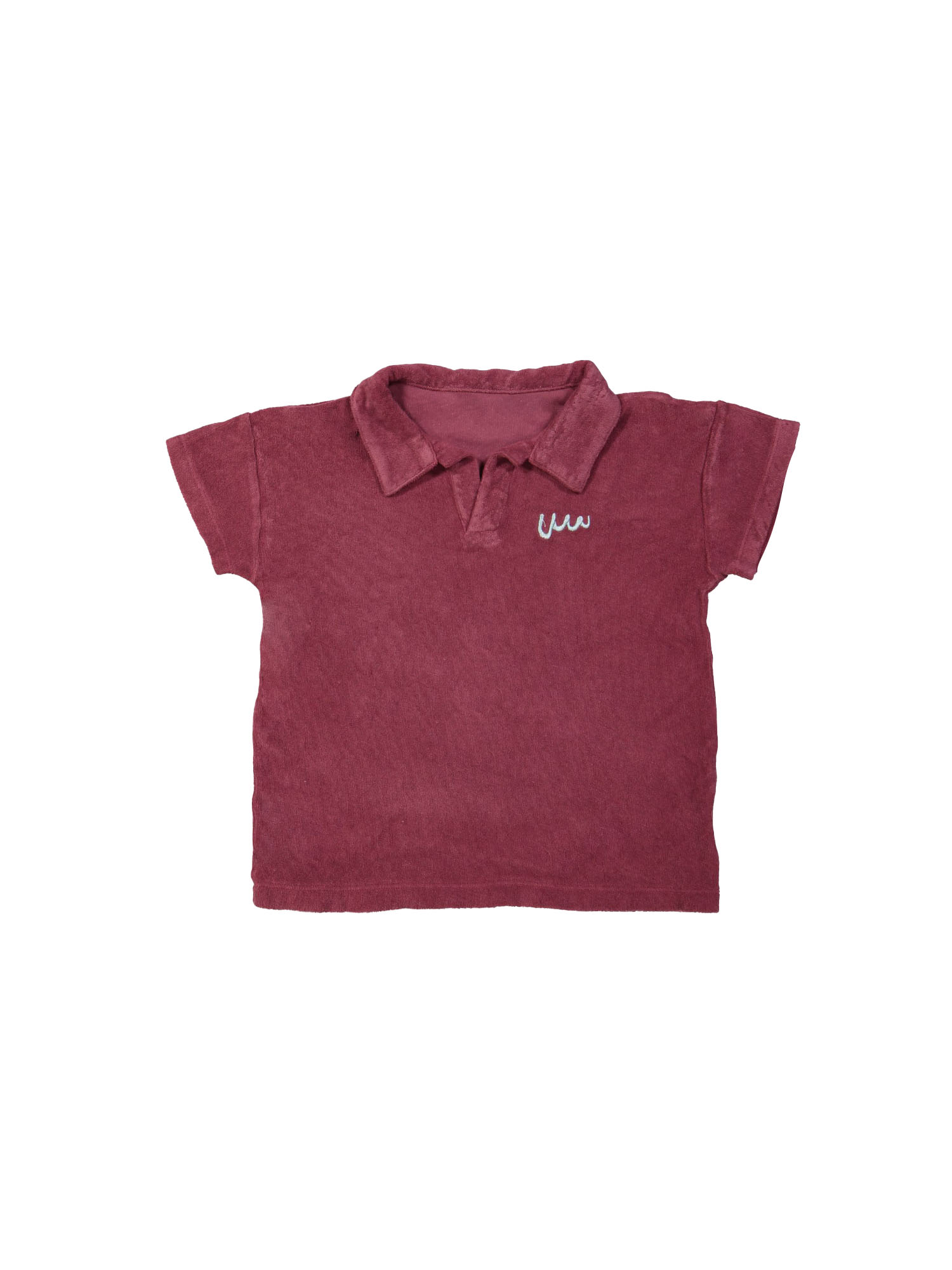 Polo éponge WW bordeaux