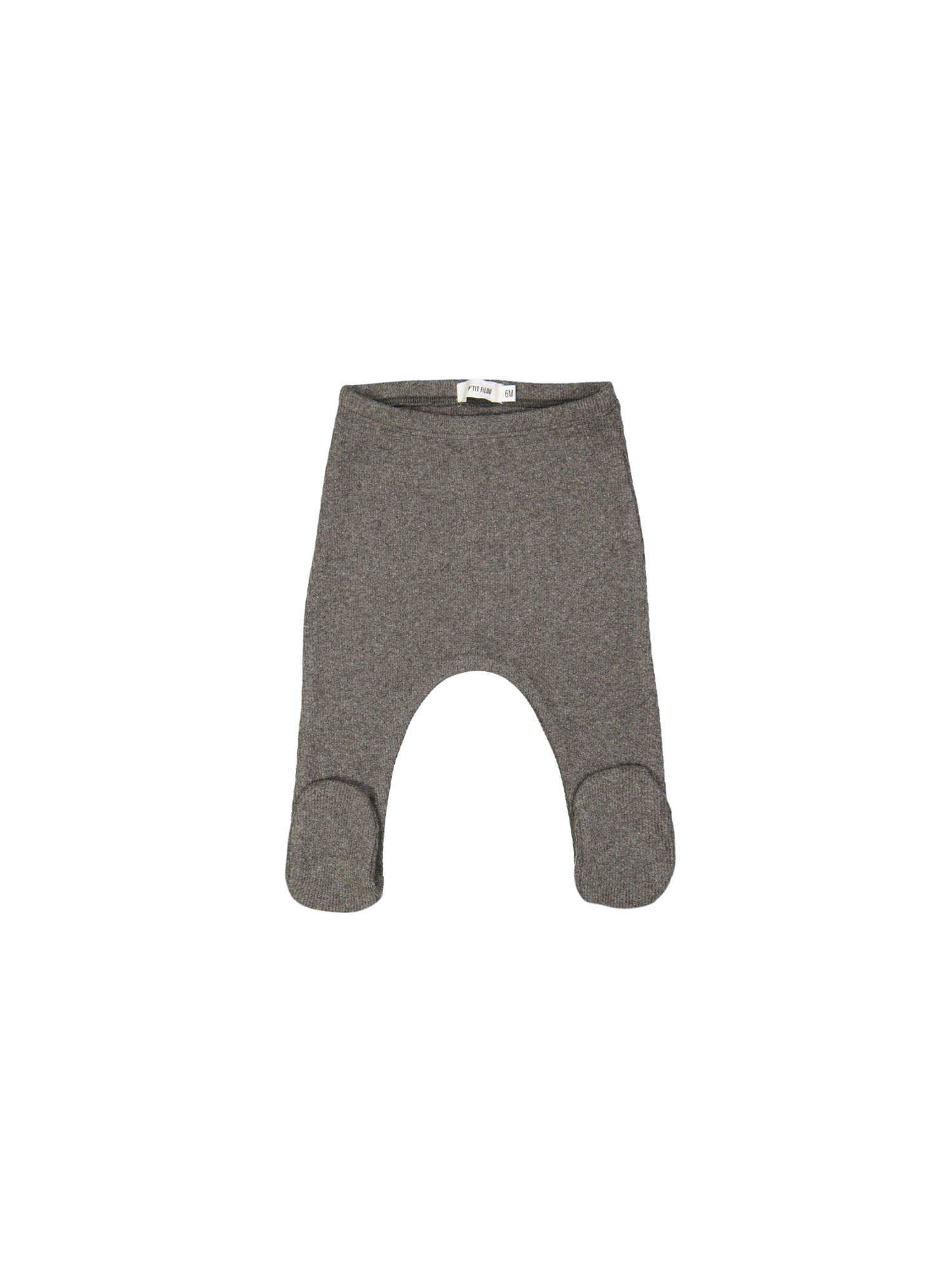 pants with feet ribbed dark gray | Filou & Friends