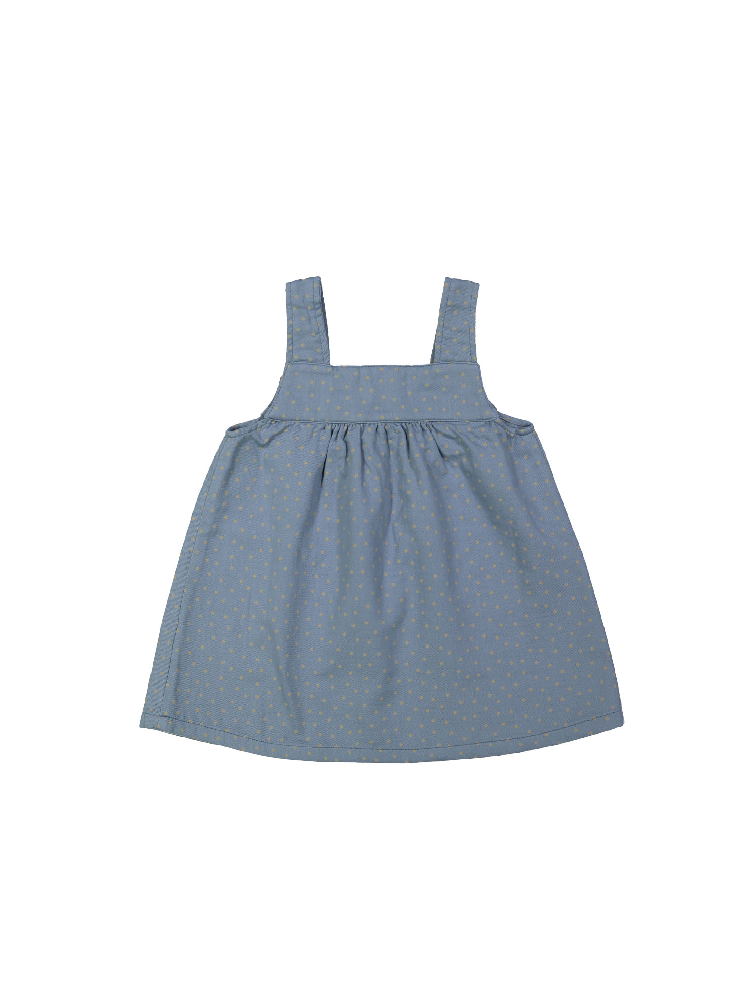 Robe points gris-bleu