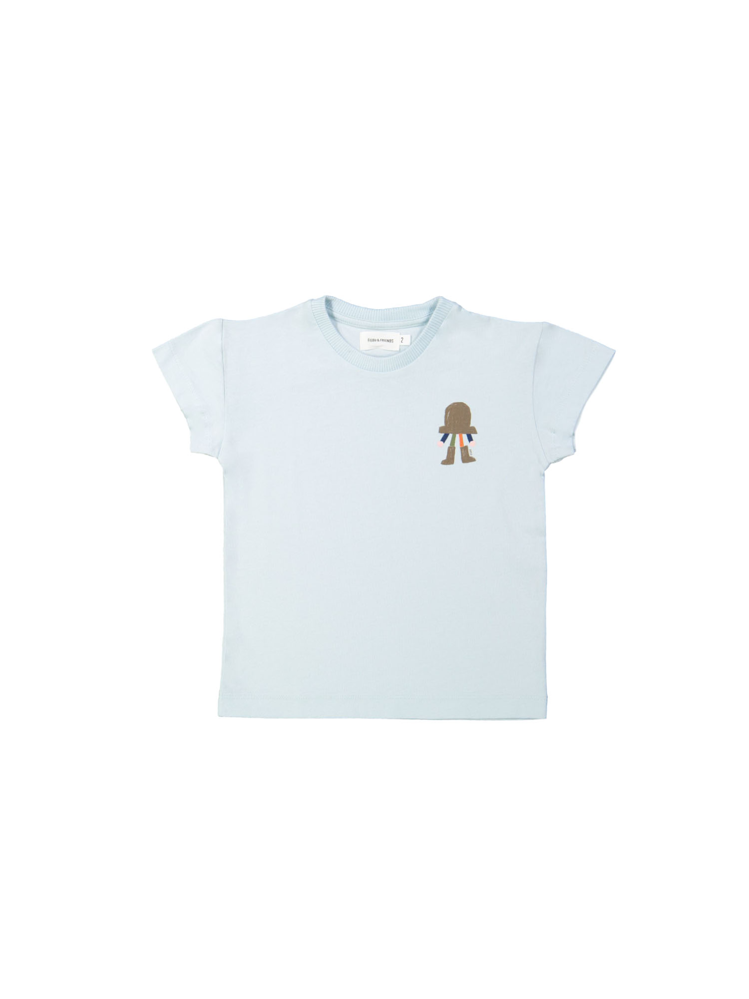 T-shirt hat mini lichtblauw 12m