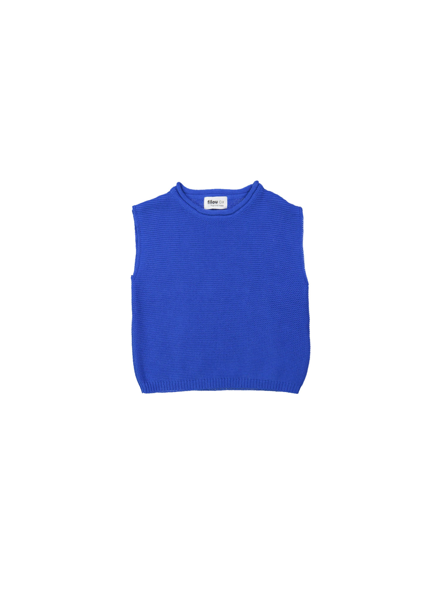 Debardeur blauw katoen 01m-04m