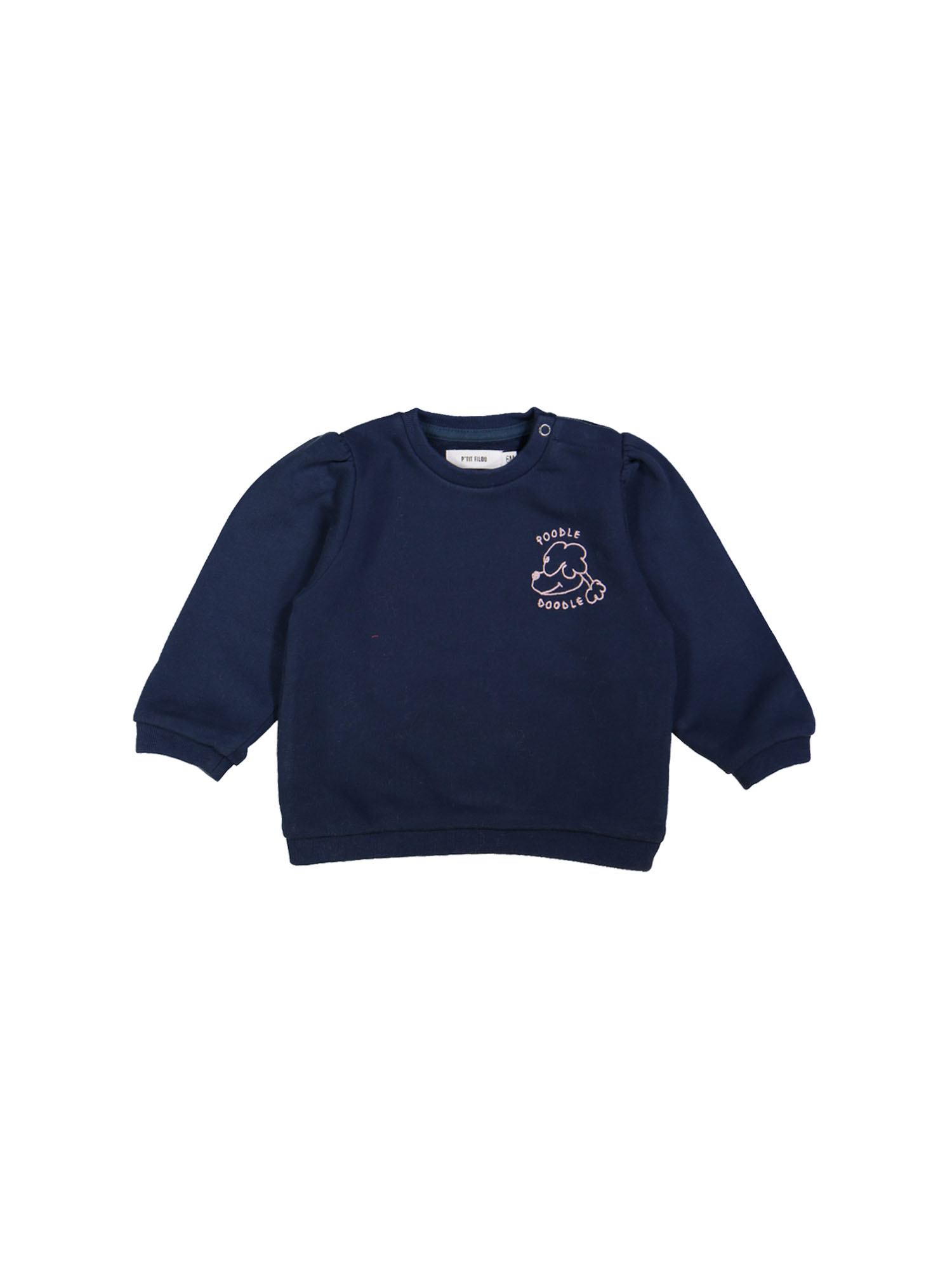 sweater mini pofmouw donkerblauw 03m